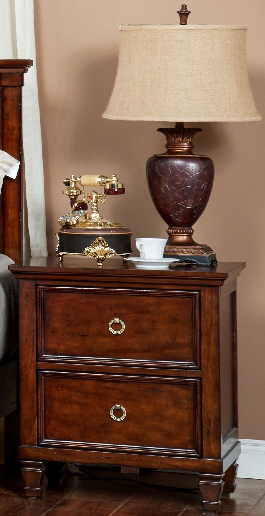 Tamarack Brown Cherry Nightstand - 1StopBedrooms.