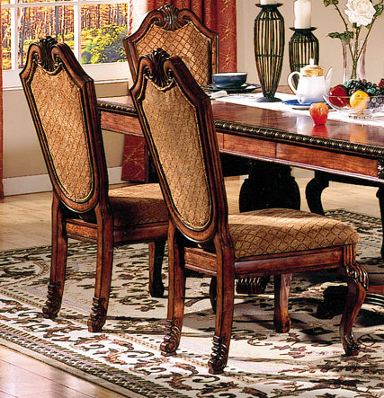 chateau acme ville chairs cherry side 1stopbedrooms