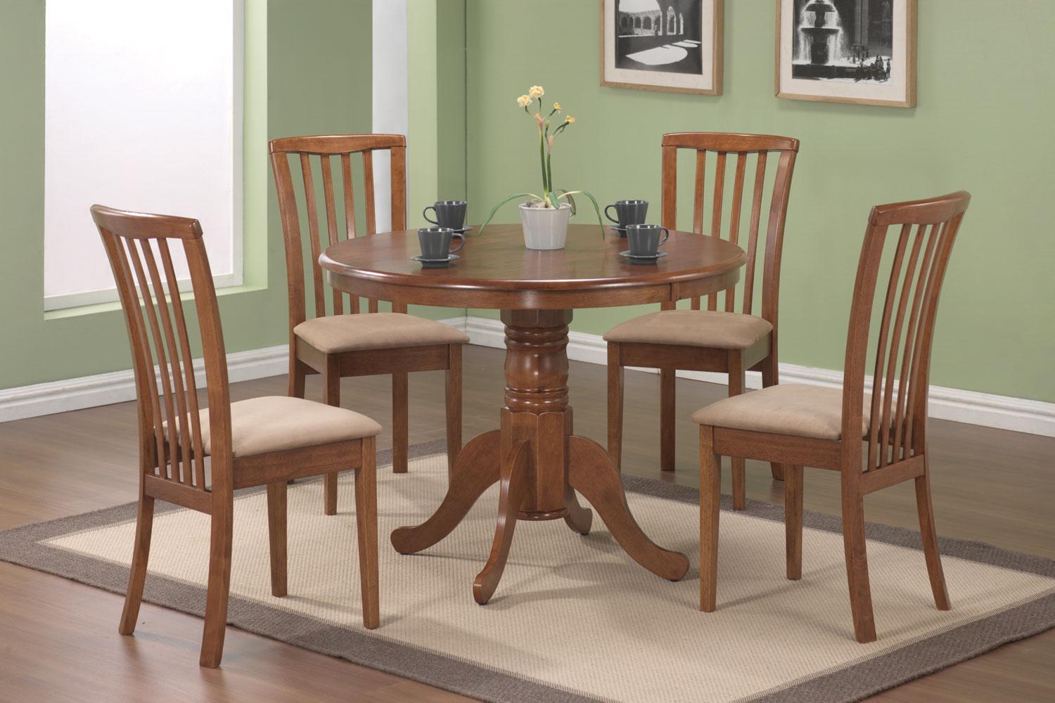Brannan Oak Round Dining Room Set 1stopbedrooms