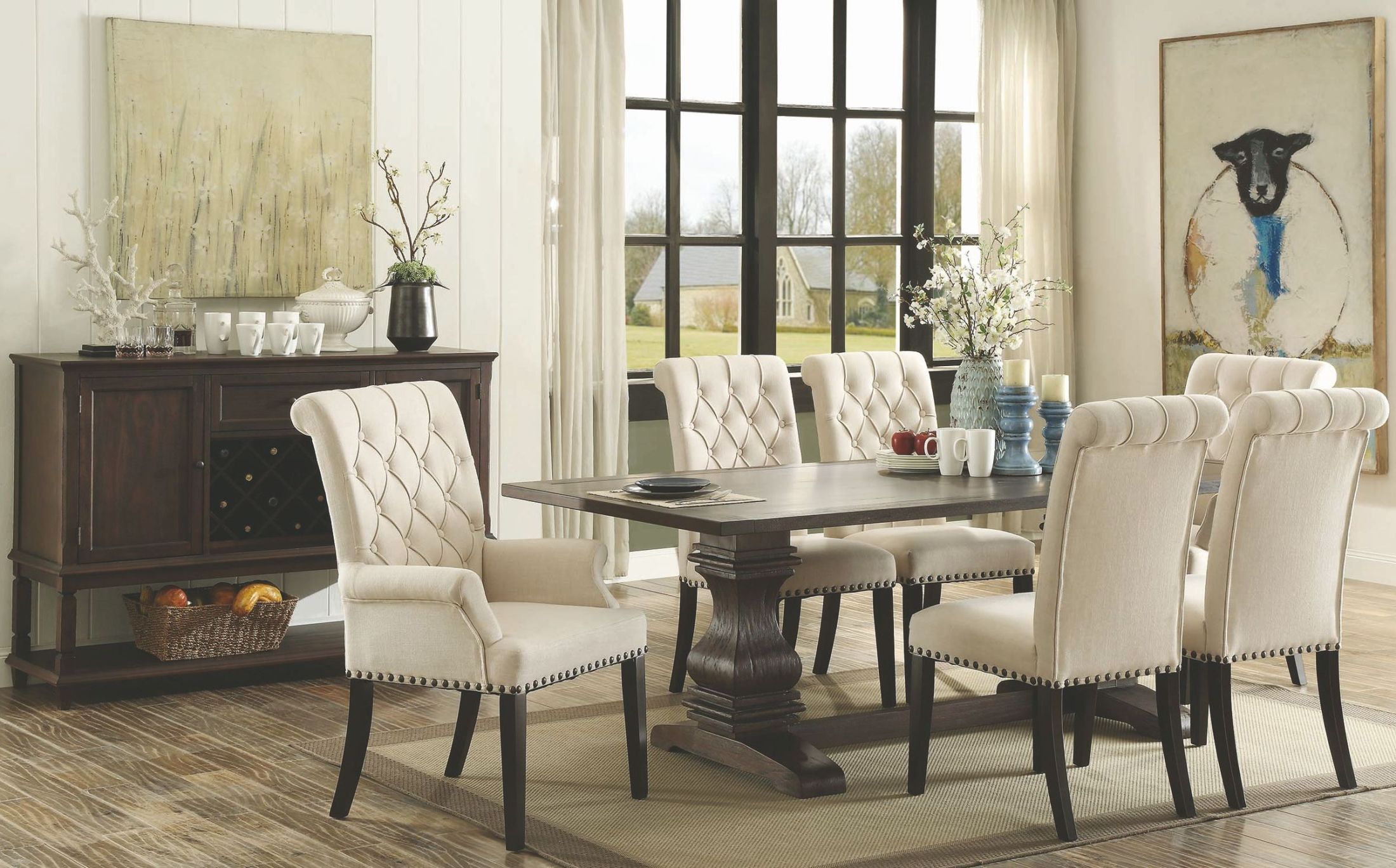 Parkins Rustic Espresso Rectangular Dining Room Set
