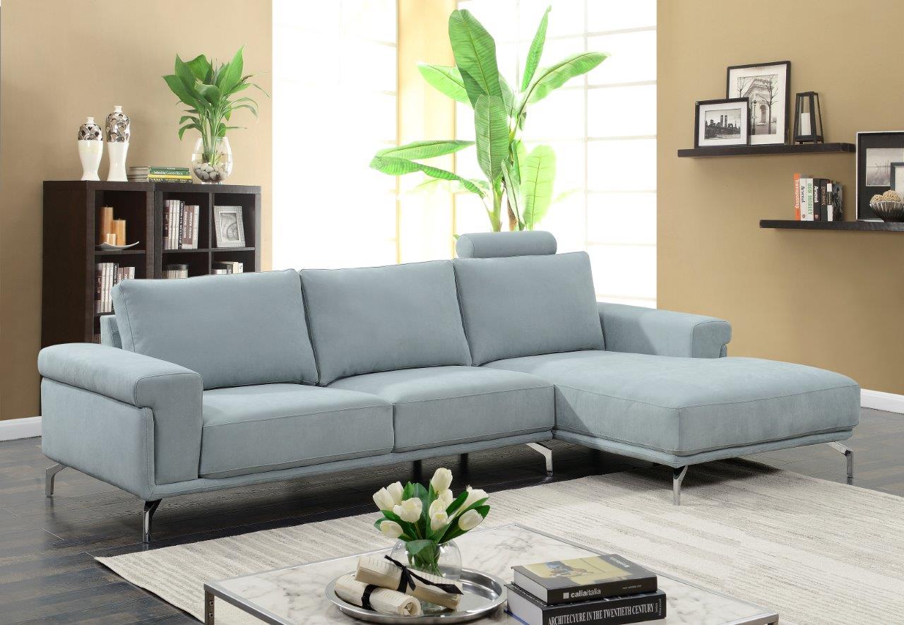 Jackson Fabric Sky Blue Sectional 1stopbedrooms