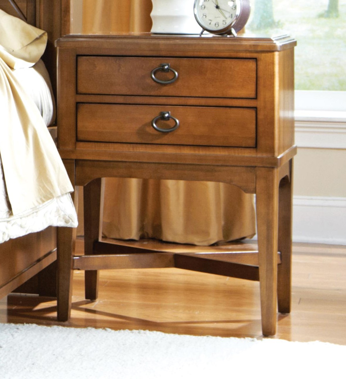 Durham Furniture Glen Terrace 2 Drawer Nightstand 131 202 1stopbedrooms