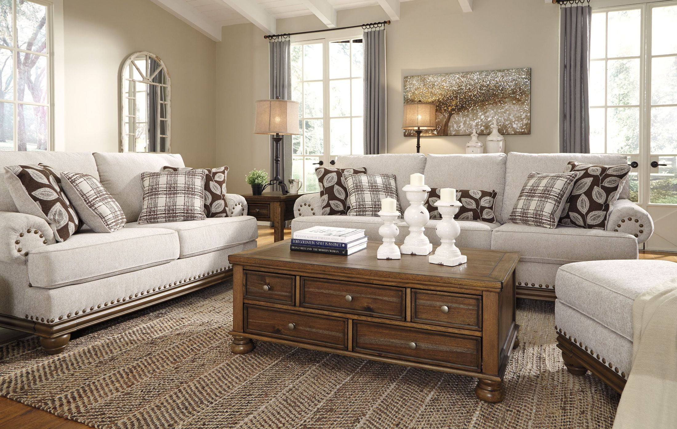 Harleson Wheat Living Room Set 1stopbedrooms