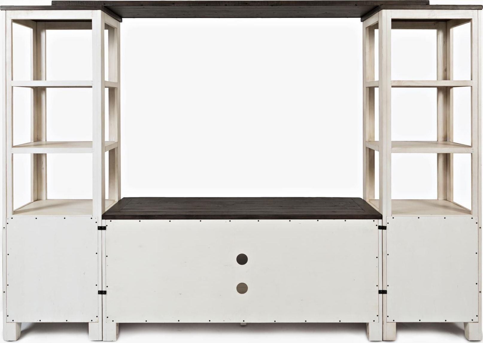 Madison County Vintage White Media Wall 1StopBedrooms.