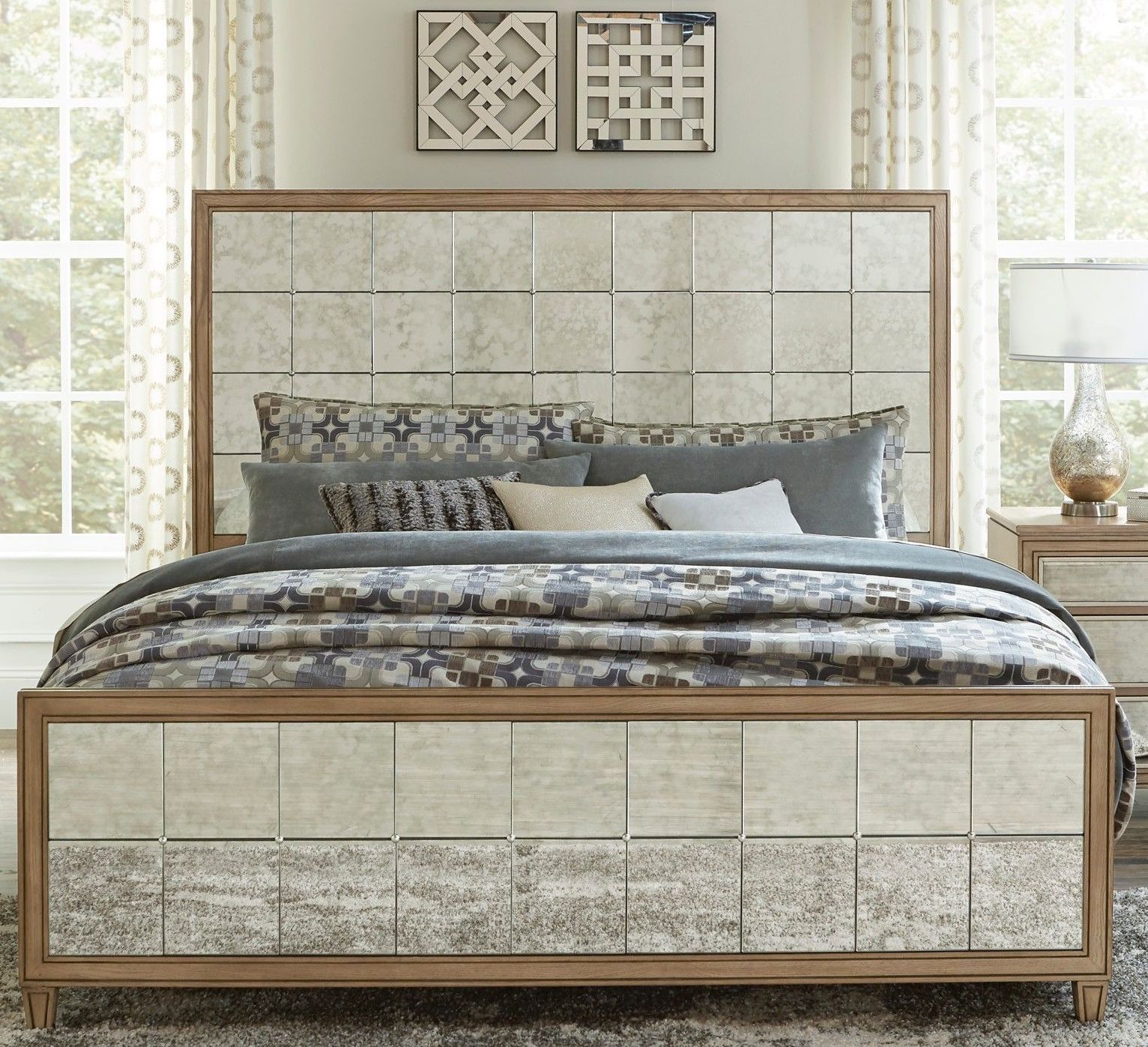 Kalette Light Oak Panel Bedroom Set - 1StopBedrooms.