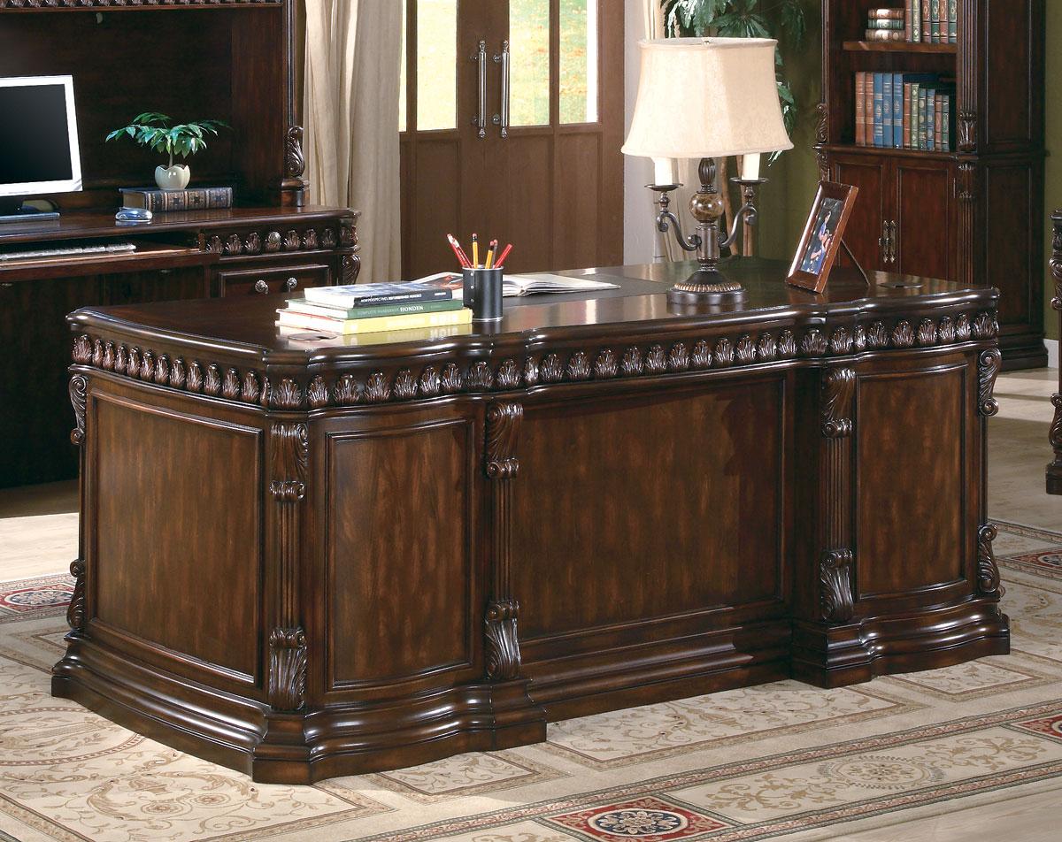Union Hill Rich Brown Home Office Desk 1stopbedrooms