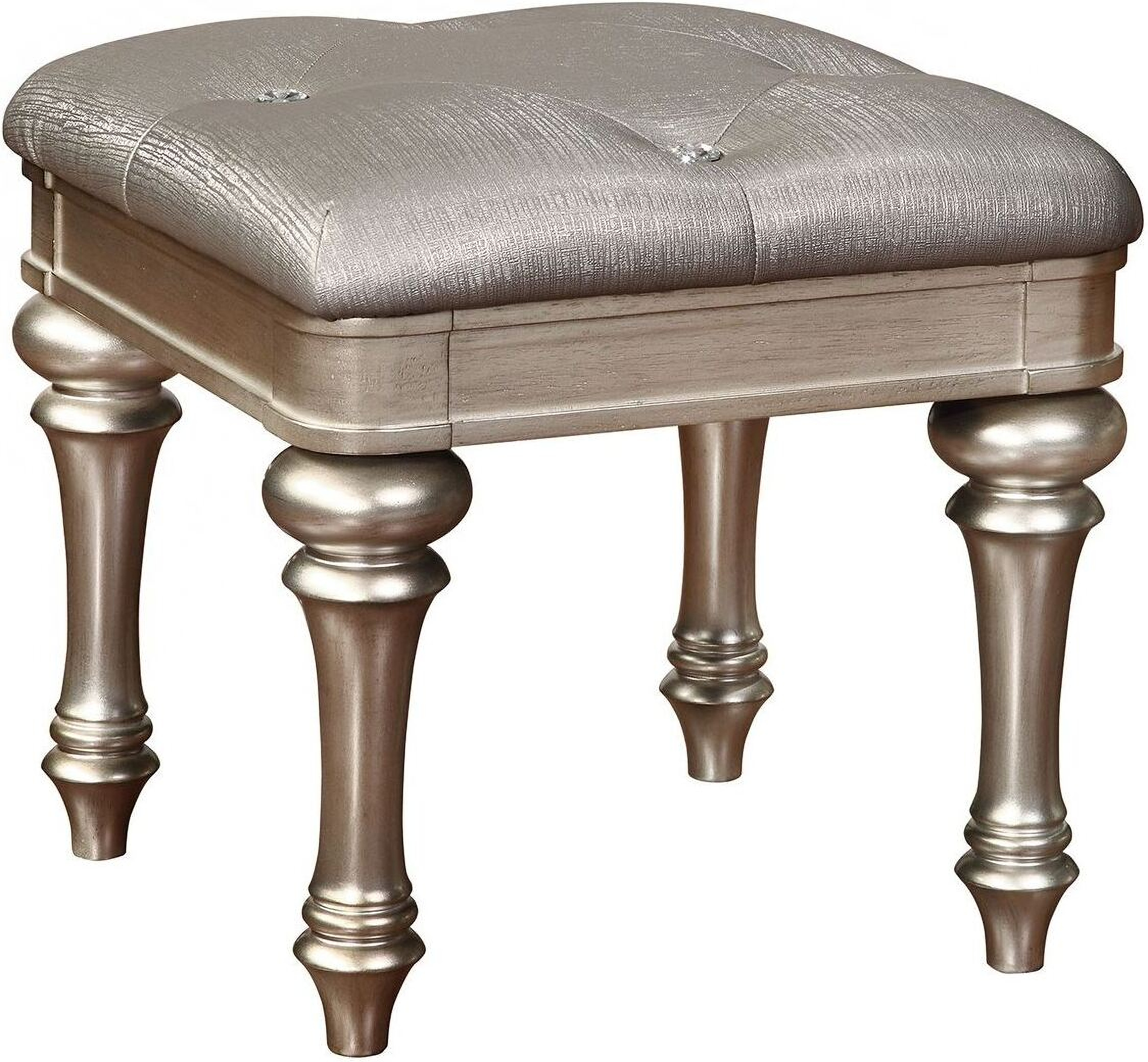 Bling Game Metallic Platinum Panel Bedroom Set 1stopbedrooms