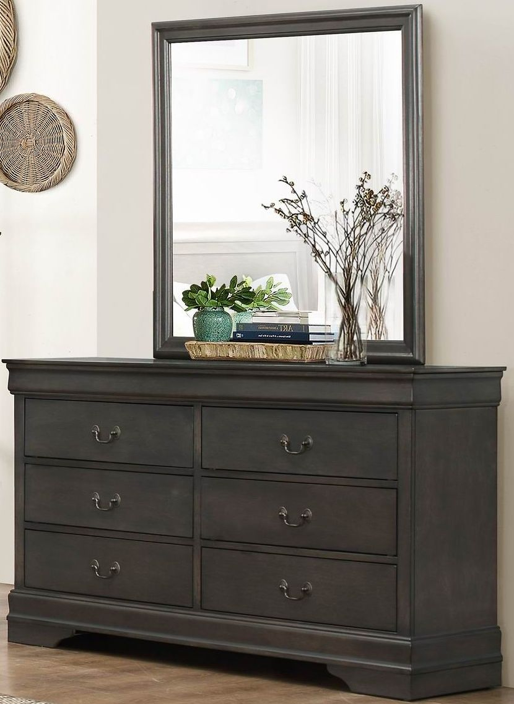 Mayville Stained Grey Panel Bedroom Set 1stopbedrooms