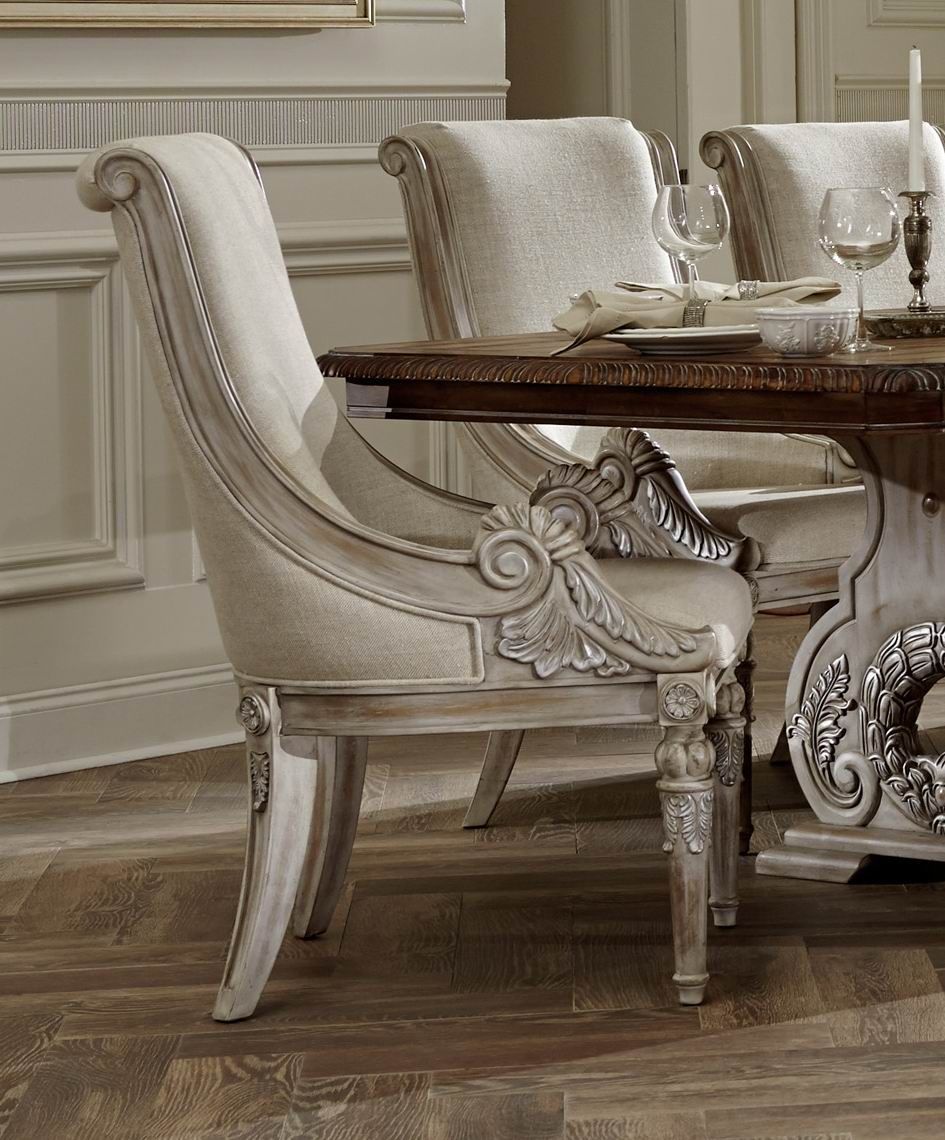 Orleans Ii White Wash Extendable Trestle Dining Room Set Orleans Ii White Wash Extendable Trestle Dining Room Set