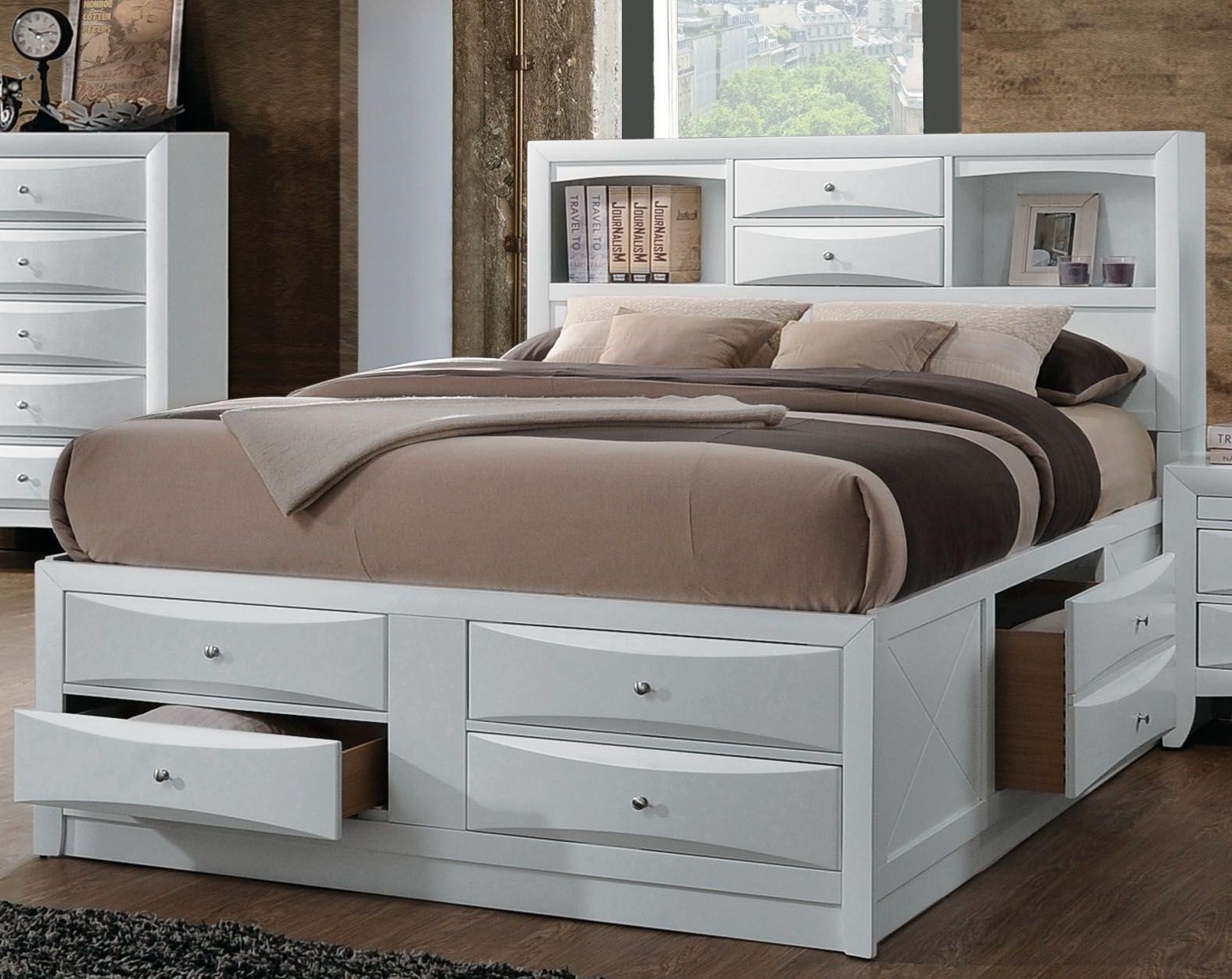 bedroom sets with mattress king bookcase