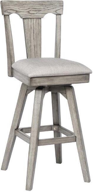 Upholstered Seat Burnished Gray Set, 30 Inch Bar Stools With Back