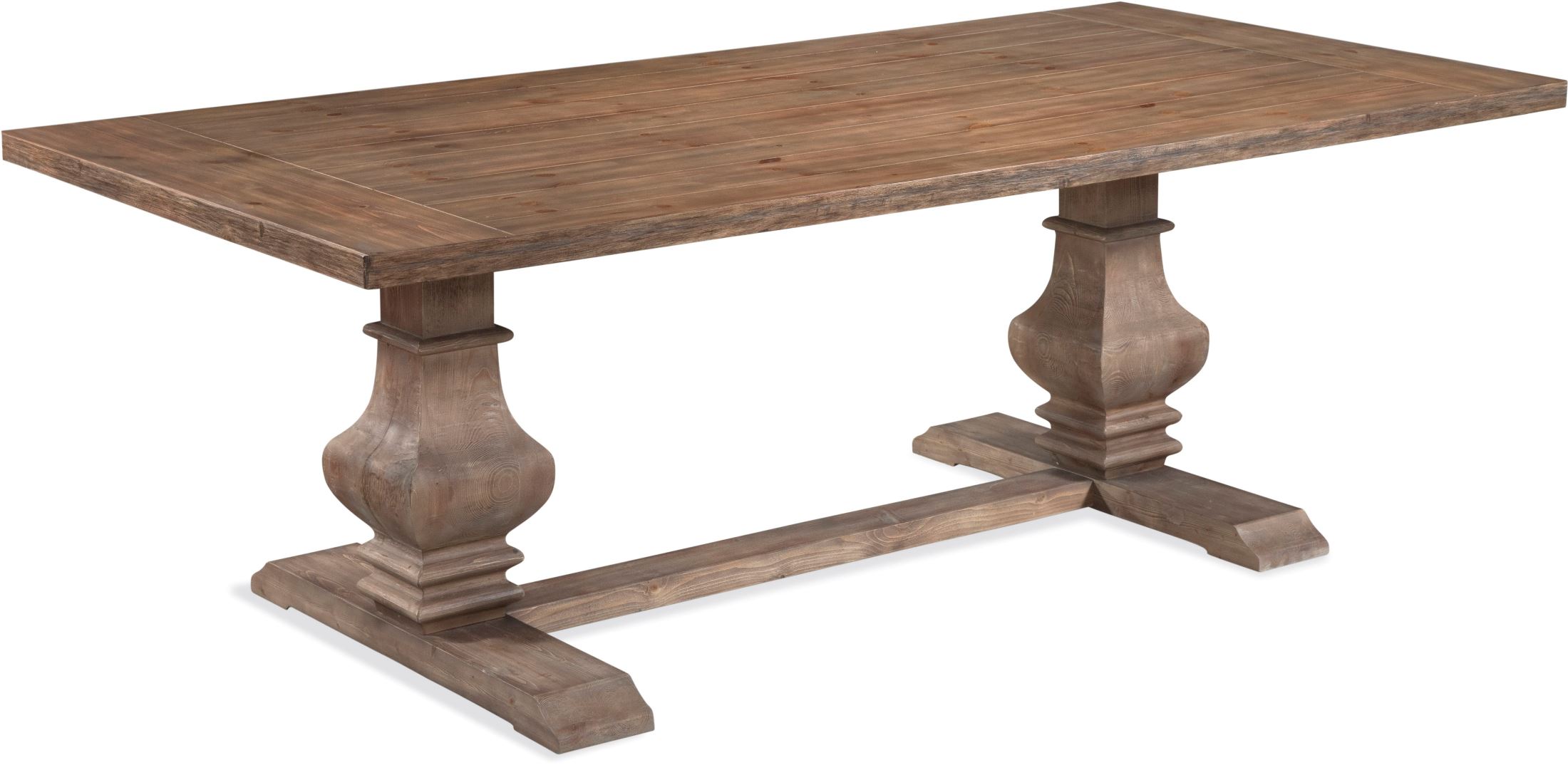 Farm Rustic Pine Kinzie Rectangular Dining Table 1stopbedrooms