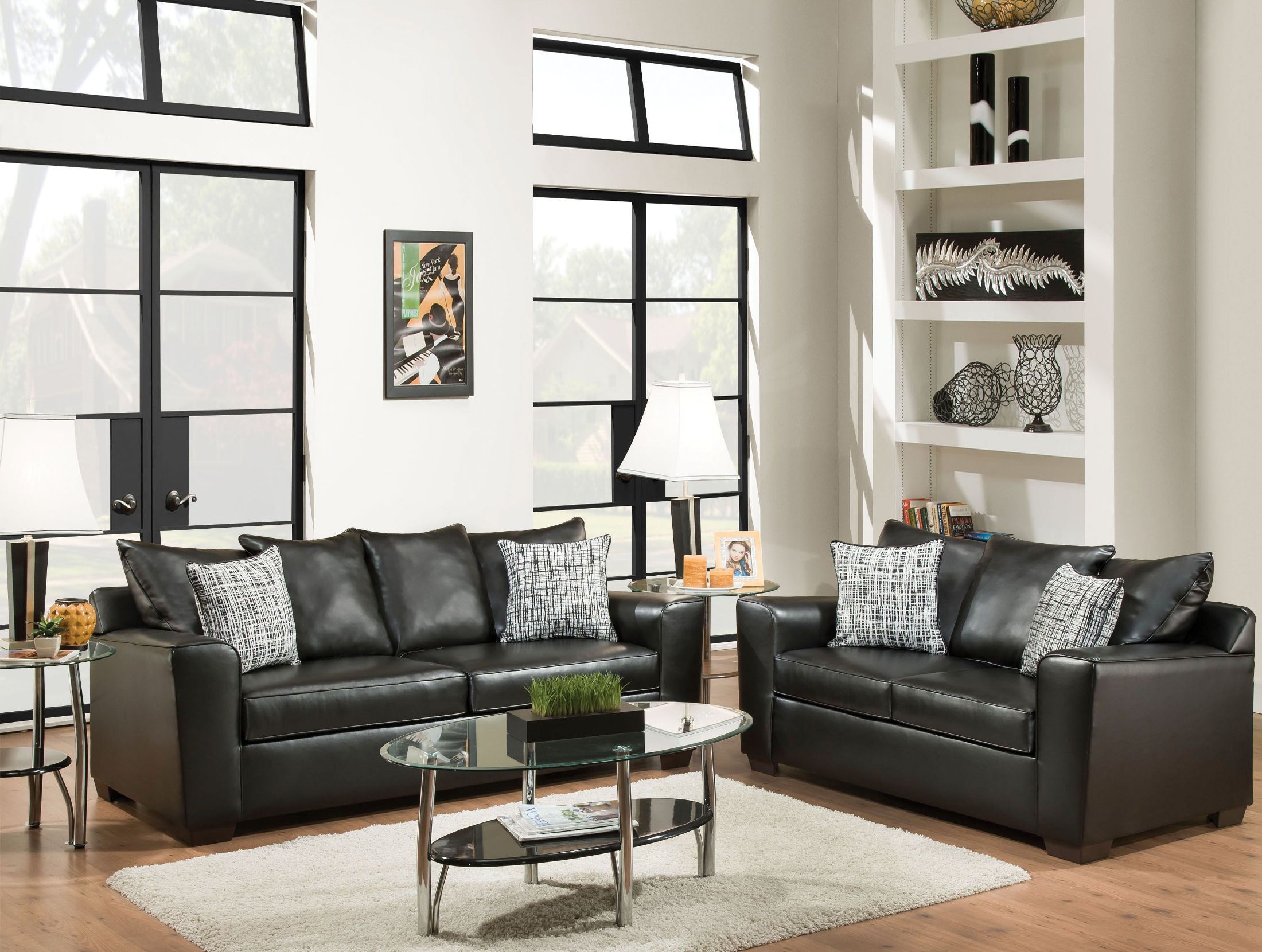 Yahtzee Onyx Sofa - 1StopBedrooms.