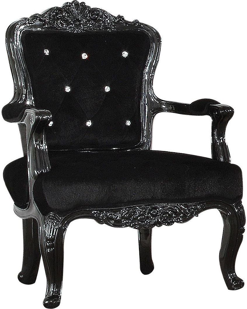Pascal Black Frame Accent Chair - 1StopBedrooms.