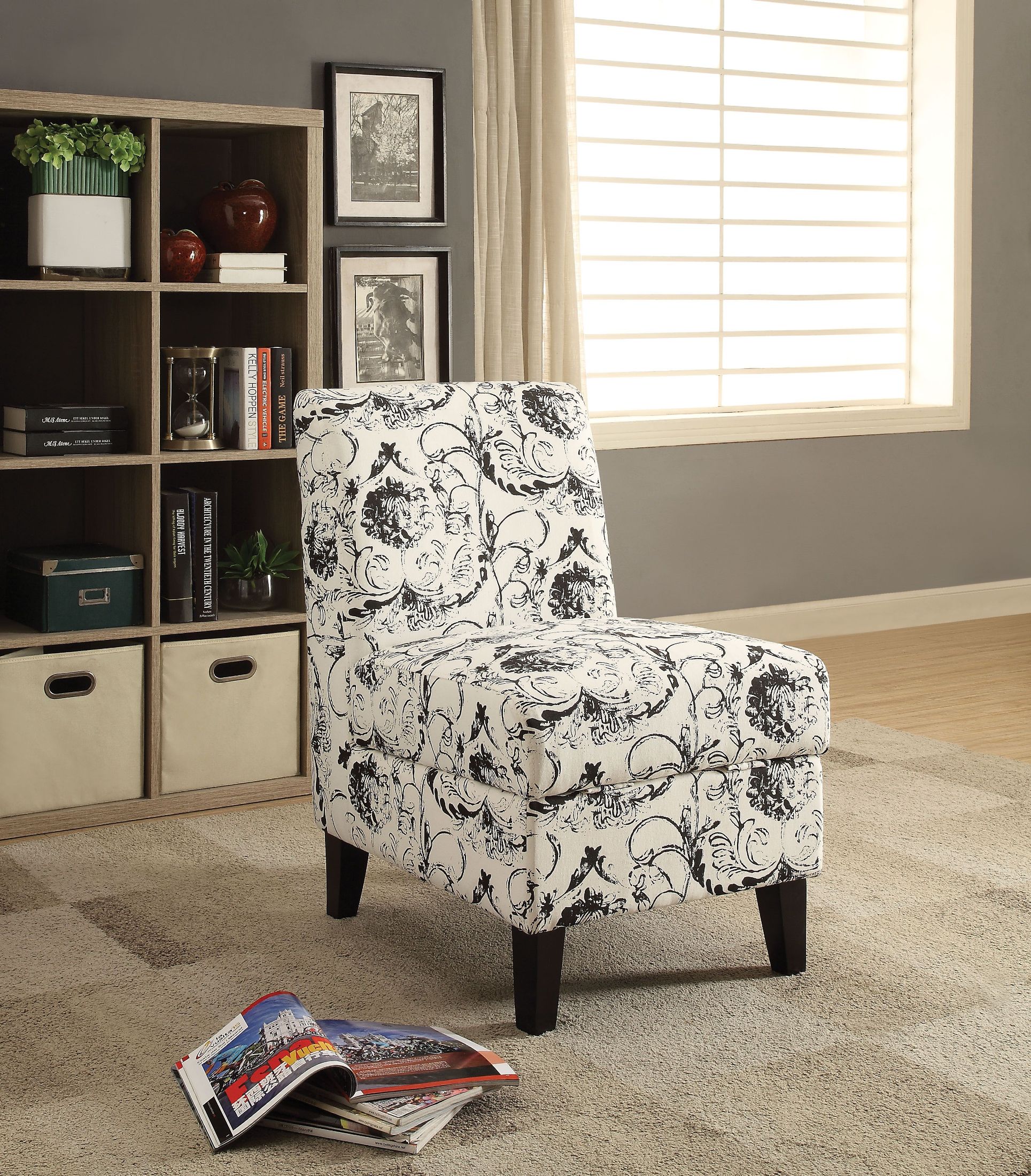 Ollano Ii White And Gray Pattern Storage Accent Chair 1stopbedrooms Ollano grey and yellow patterned fabric accent chair (pattern fabric (gray & yellow), 23l x 31w x 34. ollano ii white and gray pattern storage accent chair