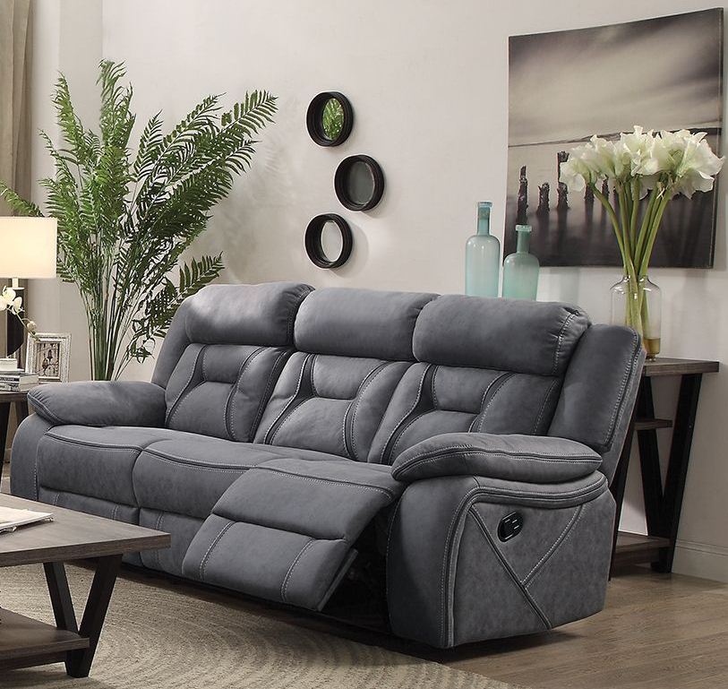 Houston Stone Reclining Sofa 1stopbedrooms