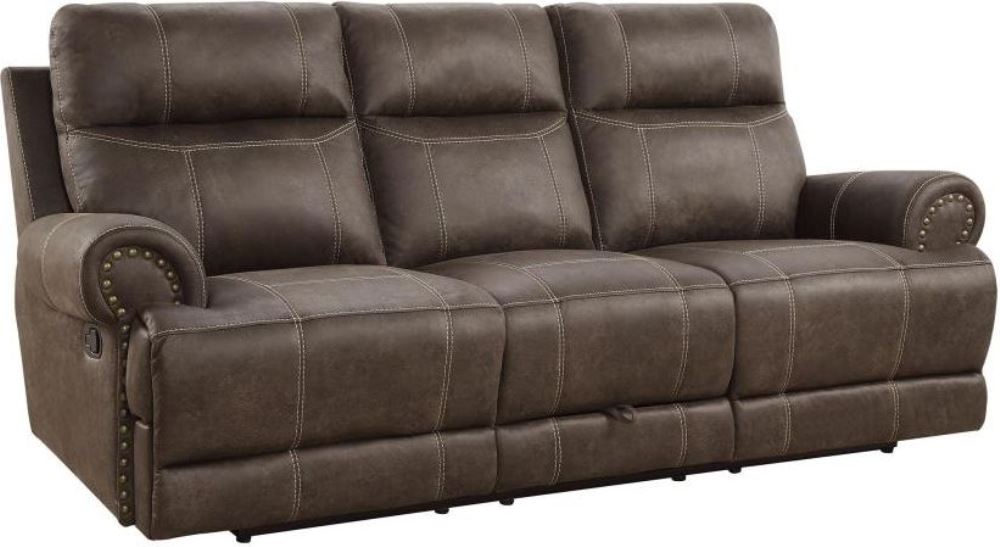 buckskin reclining leather sofa
