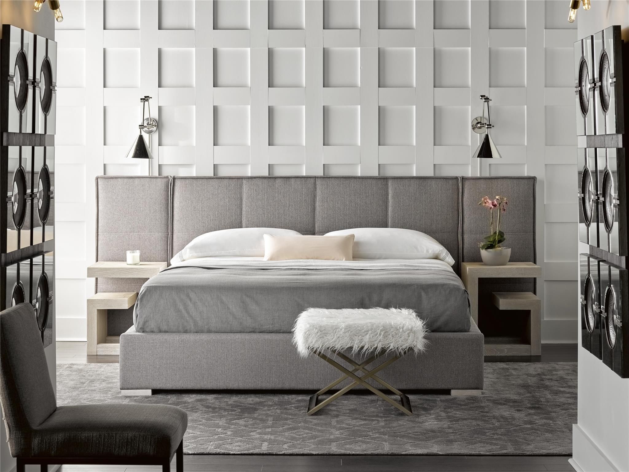 Modern White Bed End Bench - 1StopBedrooms.