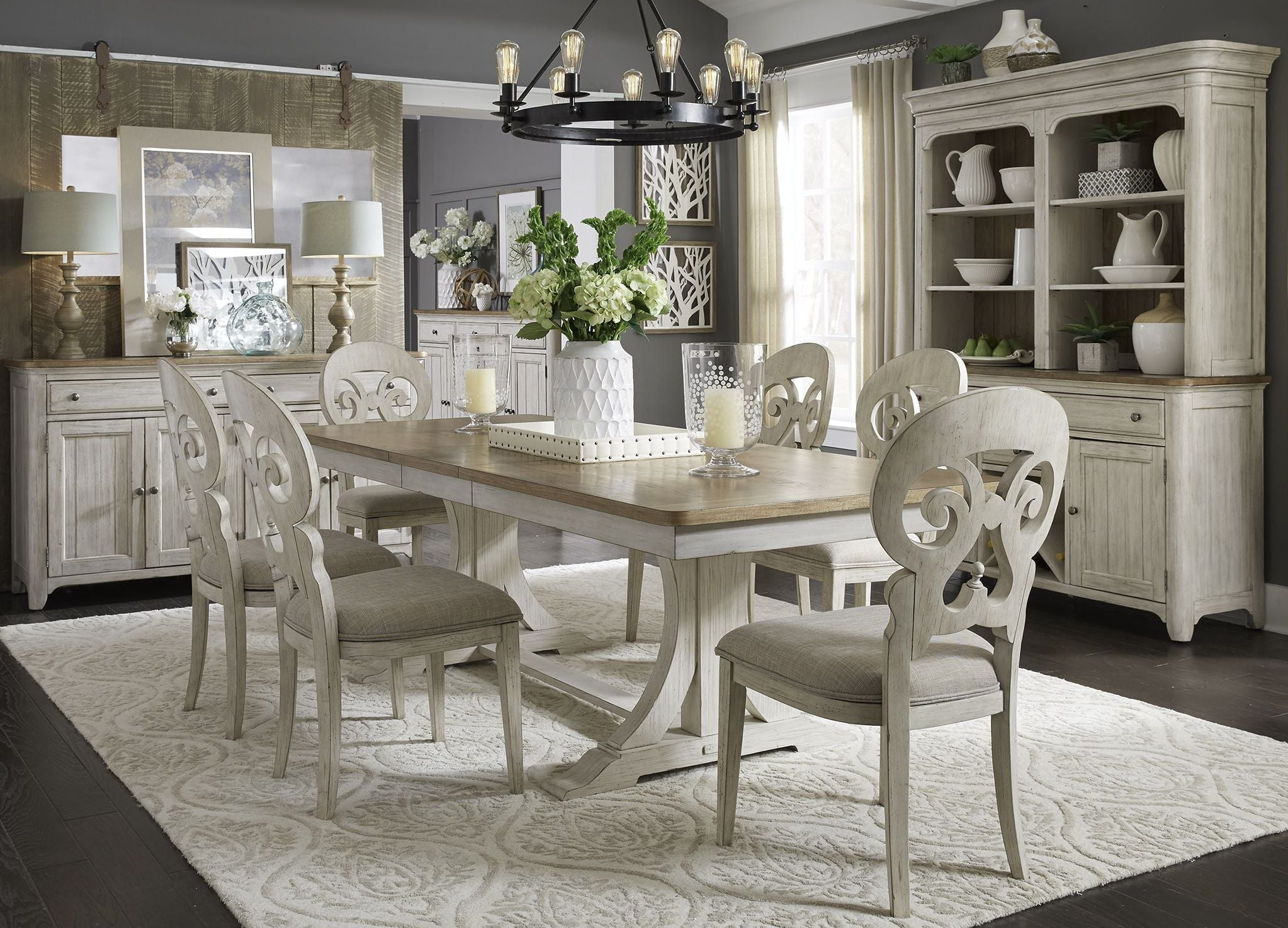 country farmhouse dining room sets
