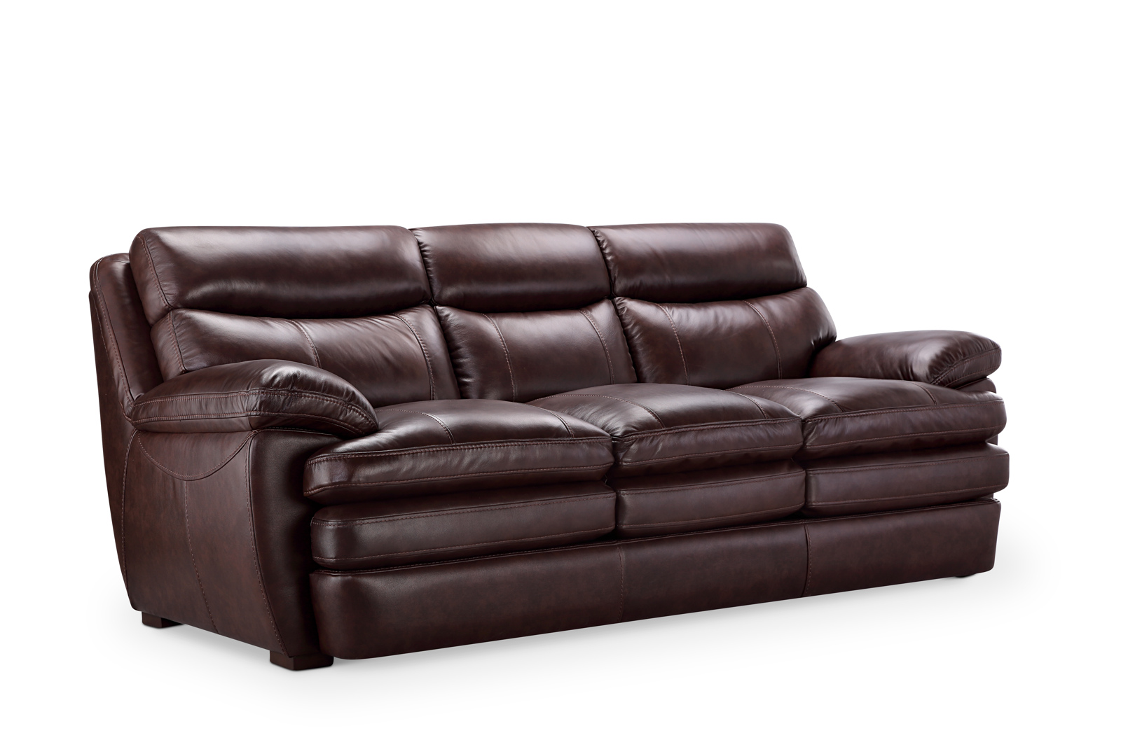 leather italia cambria leather sofa in brown