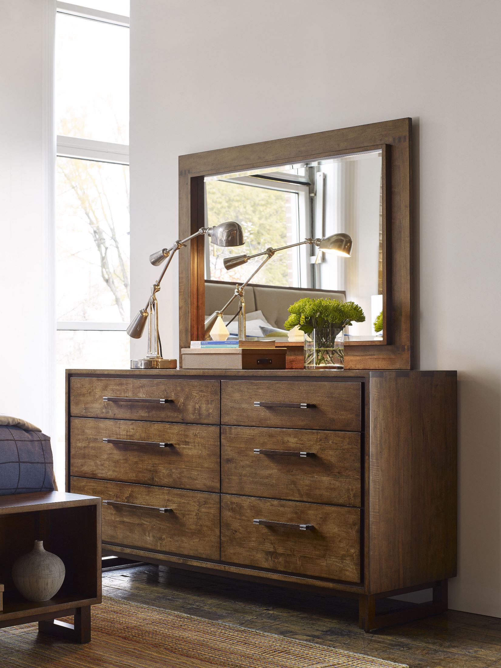 Traverse Brown Live Edge Platform Storage Bedroom Set