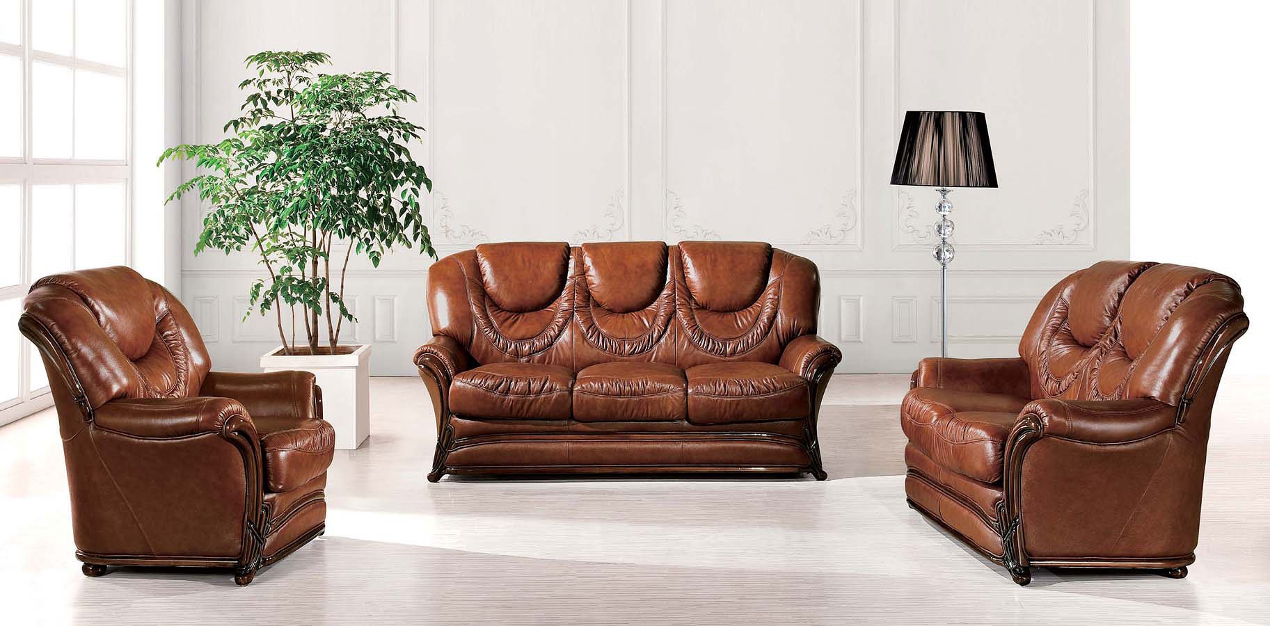 Italian Leather Reclining Living Room Sets