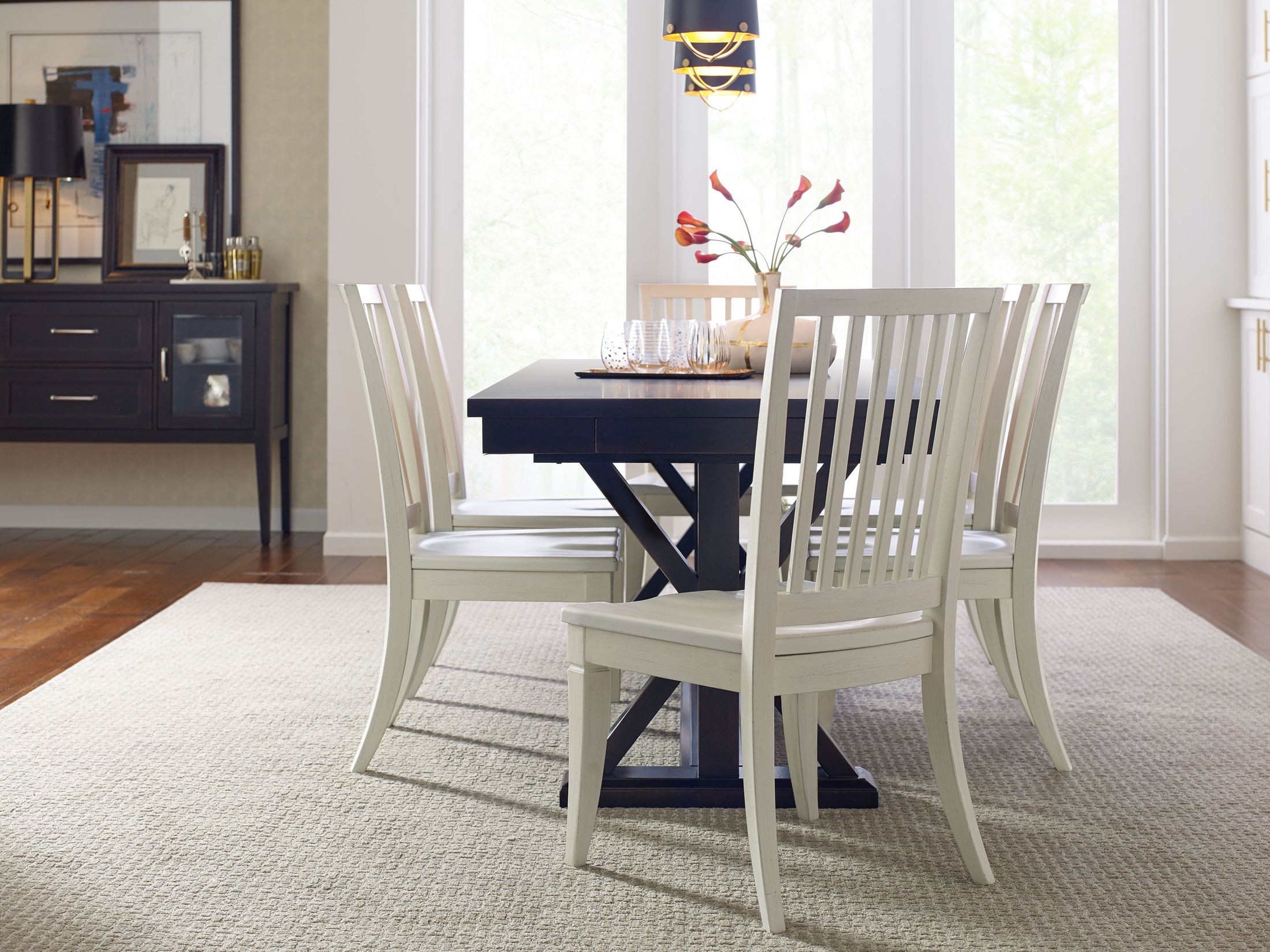 Everyday Peppercorn Trestle Dining Room Set By Rachael Ray