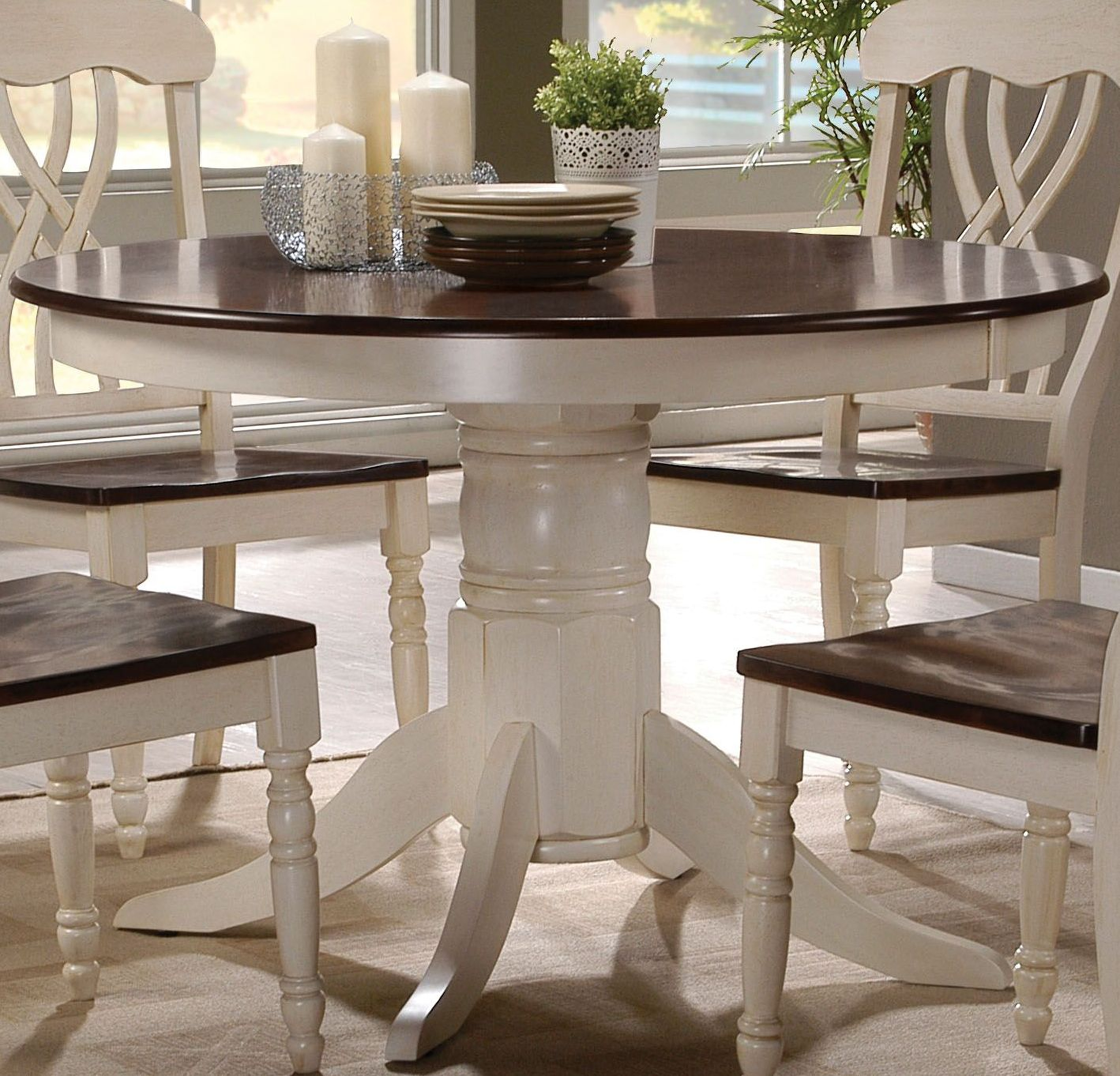 Dylan Buttermilk And Oak Dining Room Set 1stopbedrooms