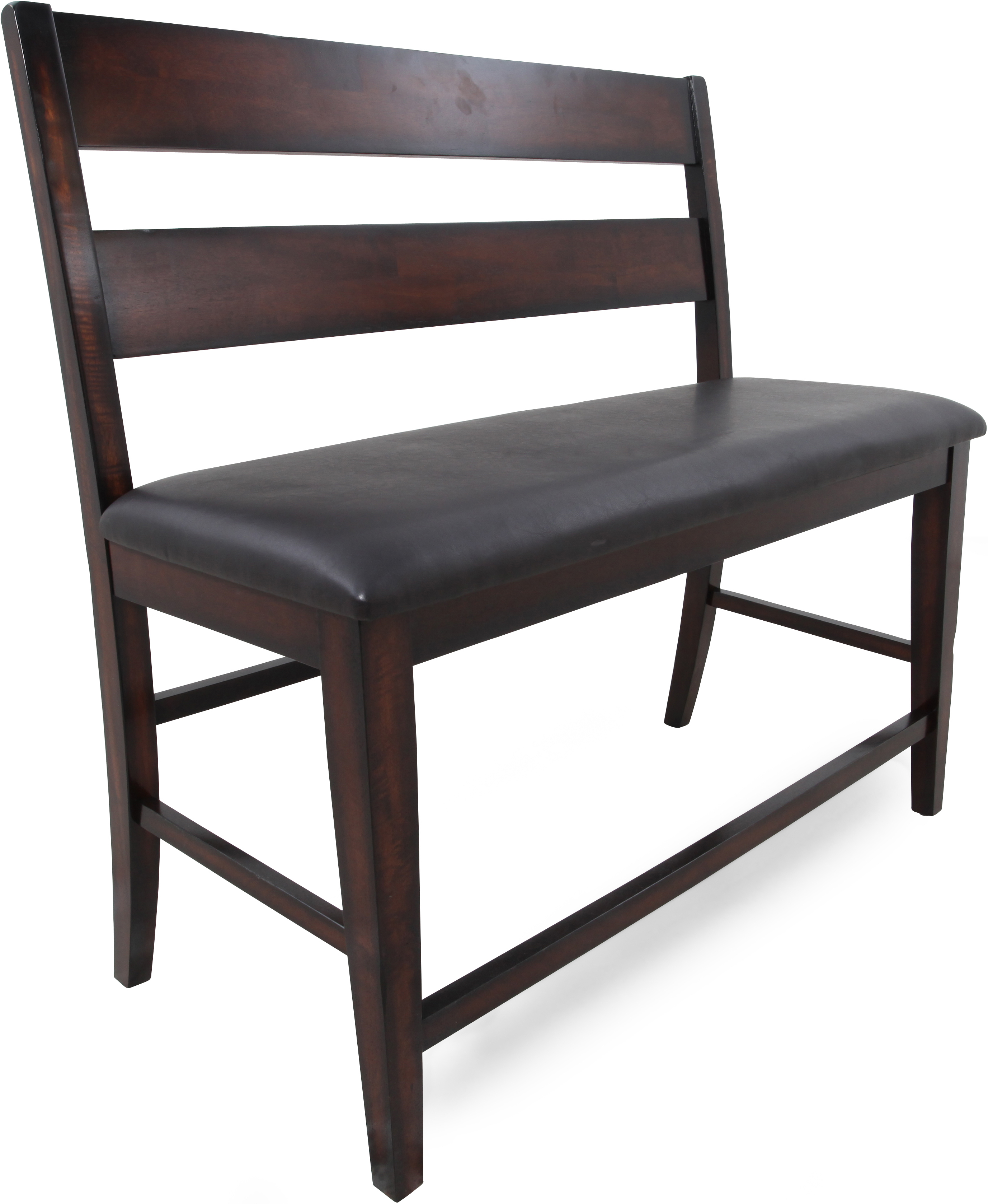 Crown Mark Maldives Counter Height Dining Bench In Brown 2760