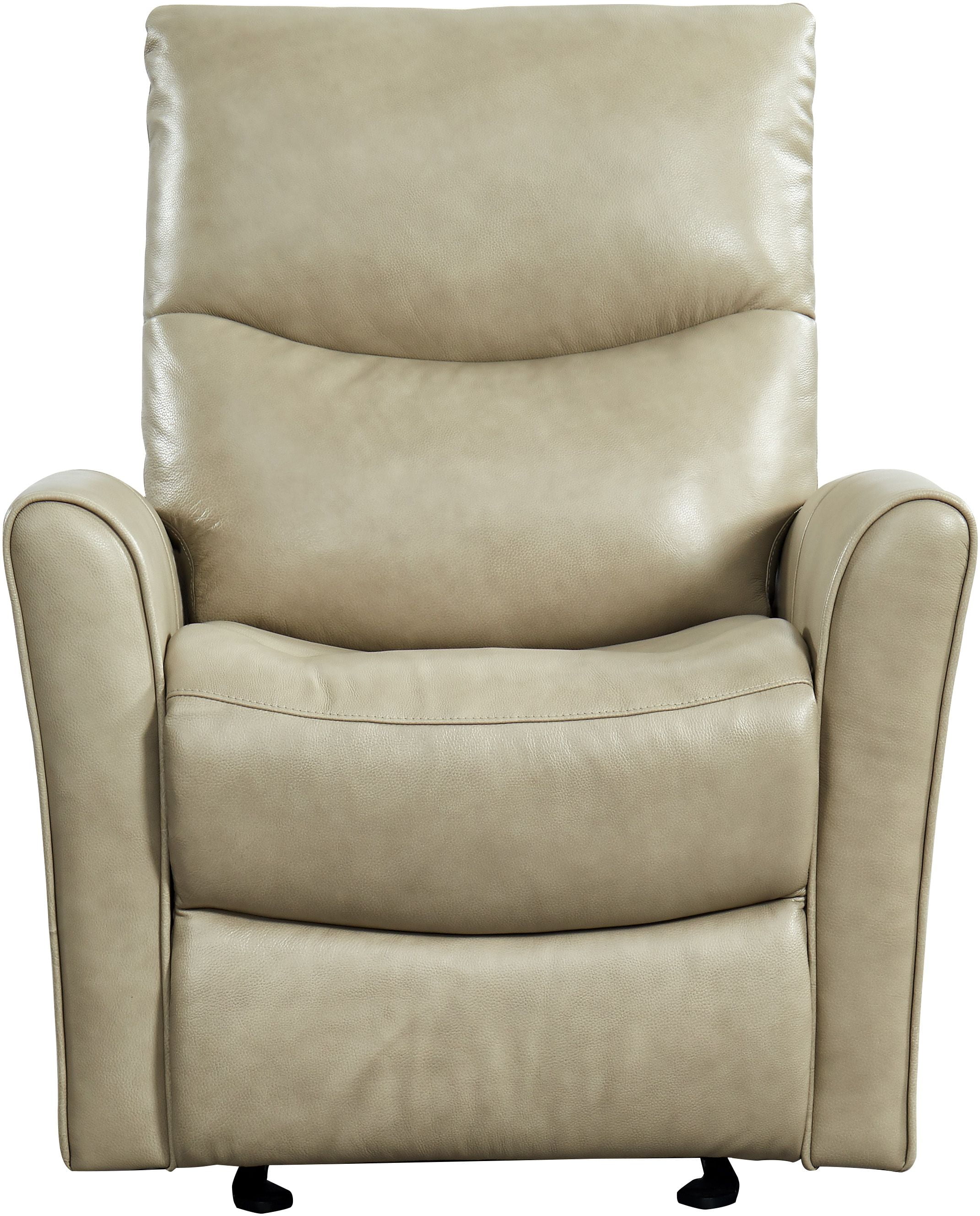 leather glider rocker