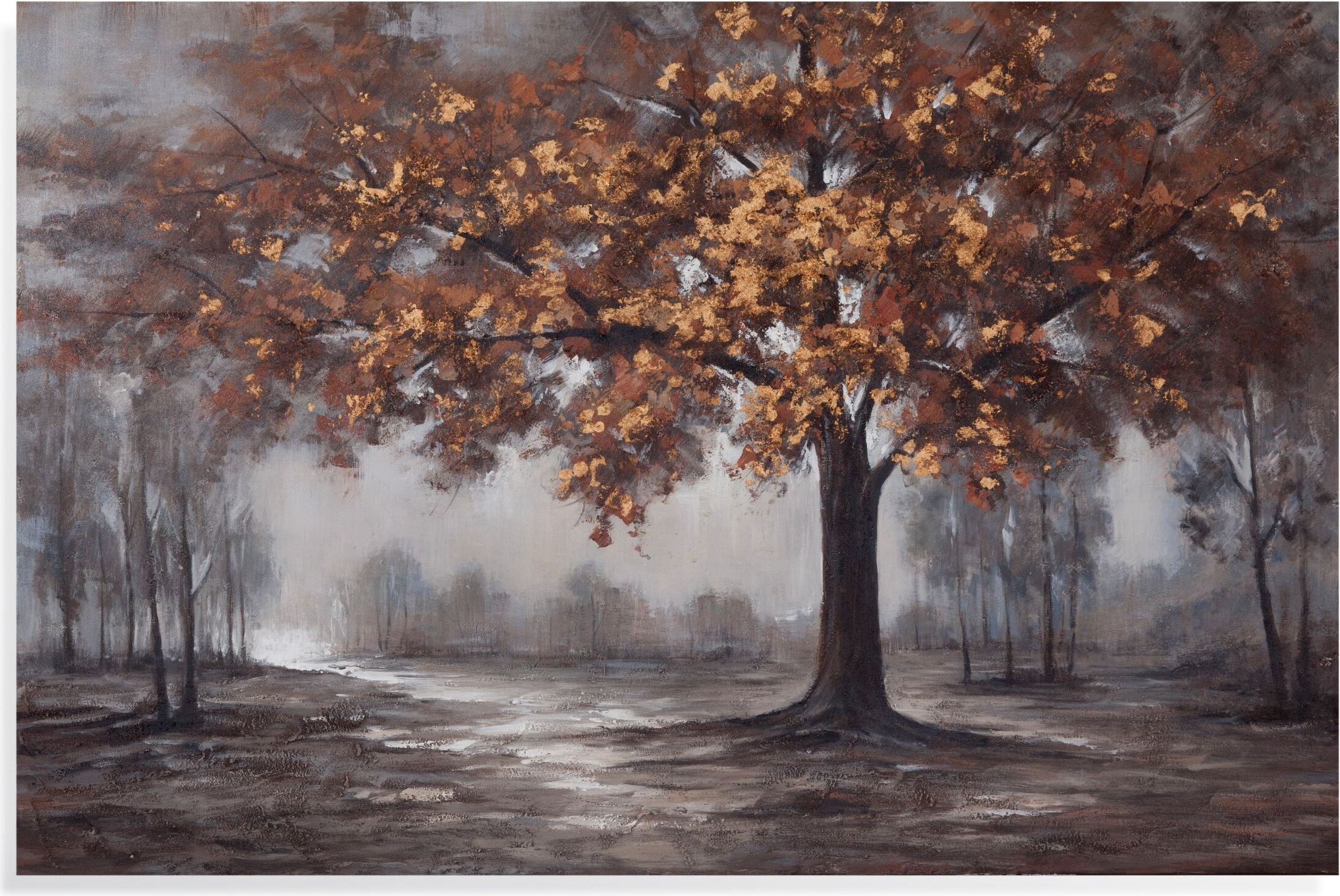 Farm Brown Fall Landscape Wall Art 1stopbedrooms
