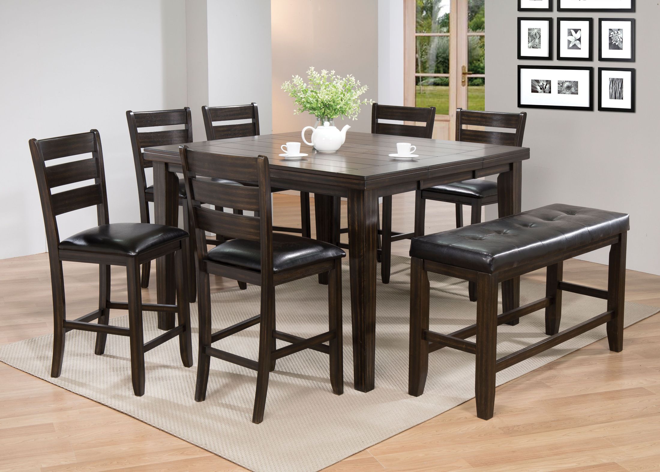 Urbana Espresso Extendable Counter Height Dining Table ... (2200 x 1574 Pixel)