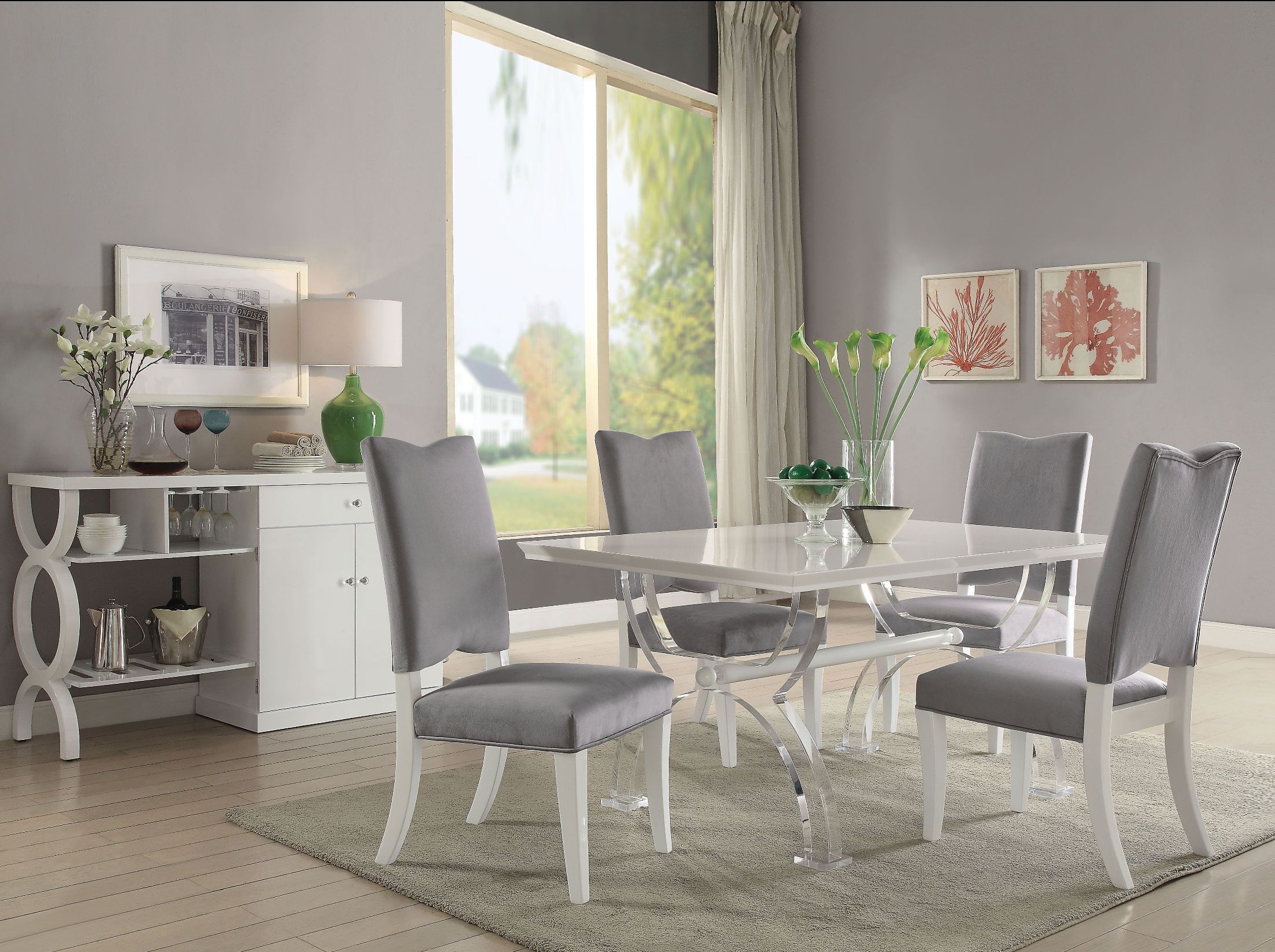 Acrylic Dining Room Set For Sale