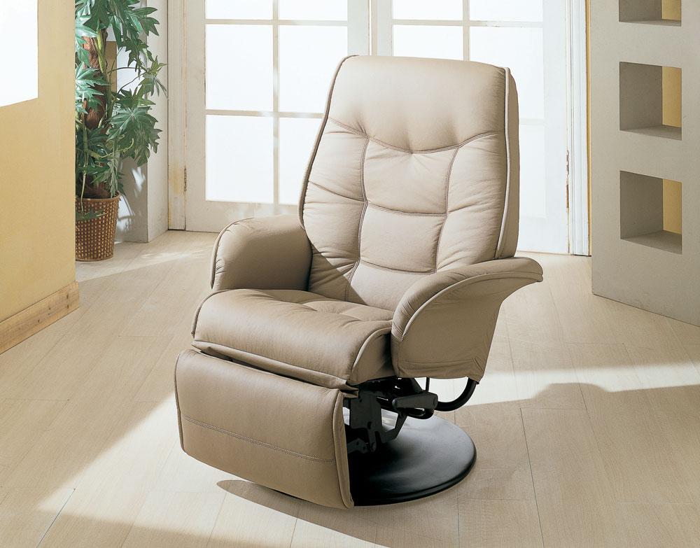 Beige Swivel Chair Recliner 7502 - 1StopBedrooms.
