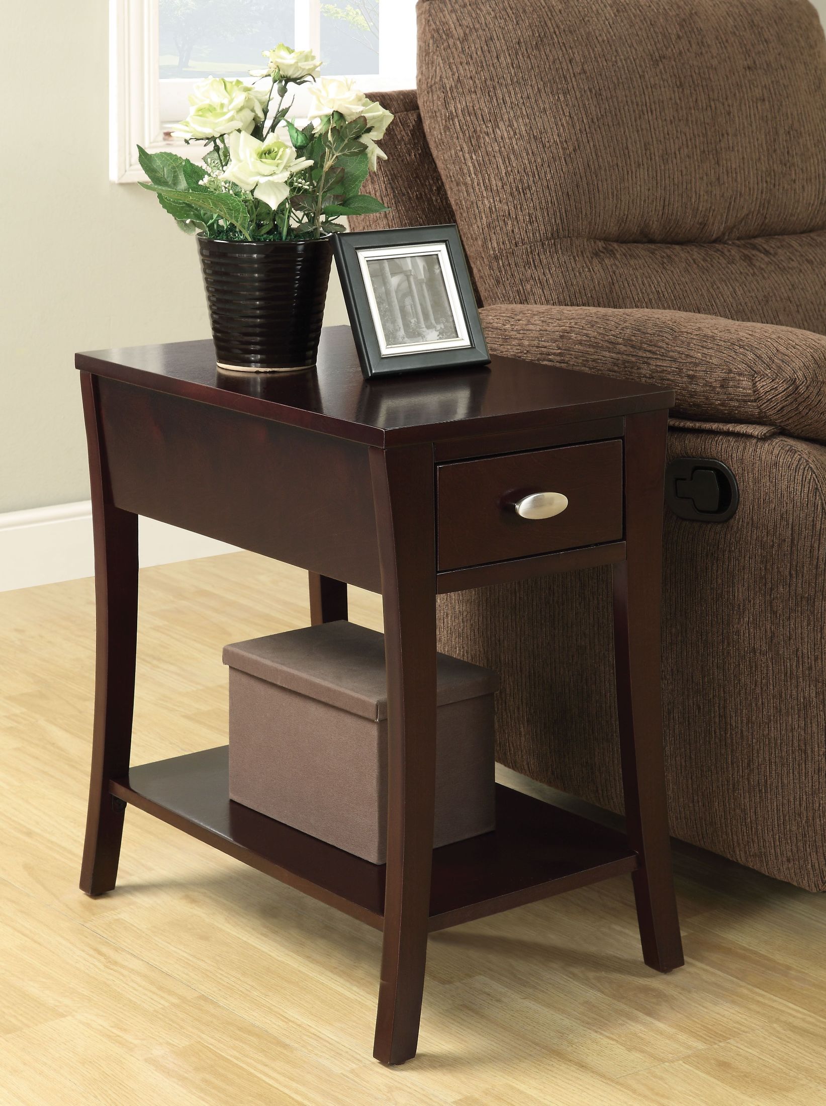Mansa Espresso Side Table