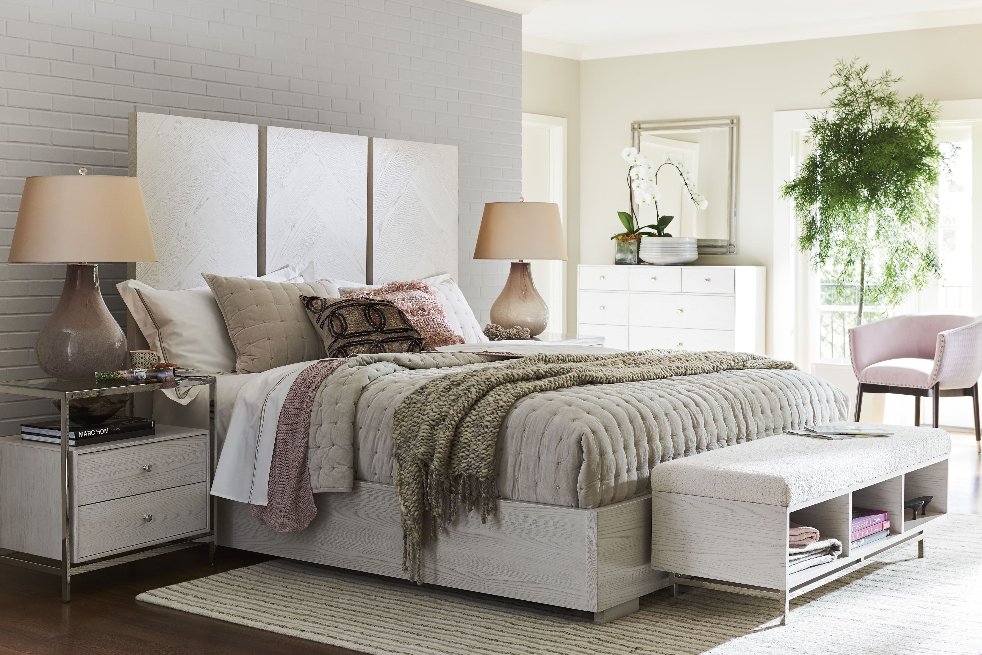 1 x double dresser 33b415. paradox ivory axiom panel bedroom set by universal