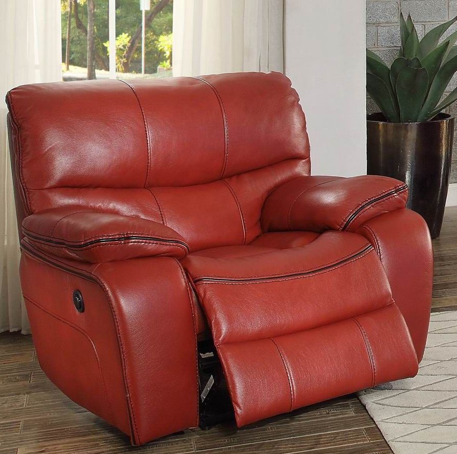 Pecos Red Power Reclining Chair 1stopbedrooms