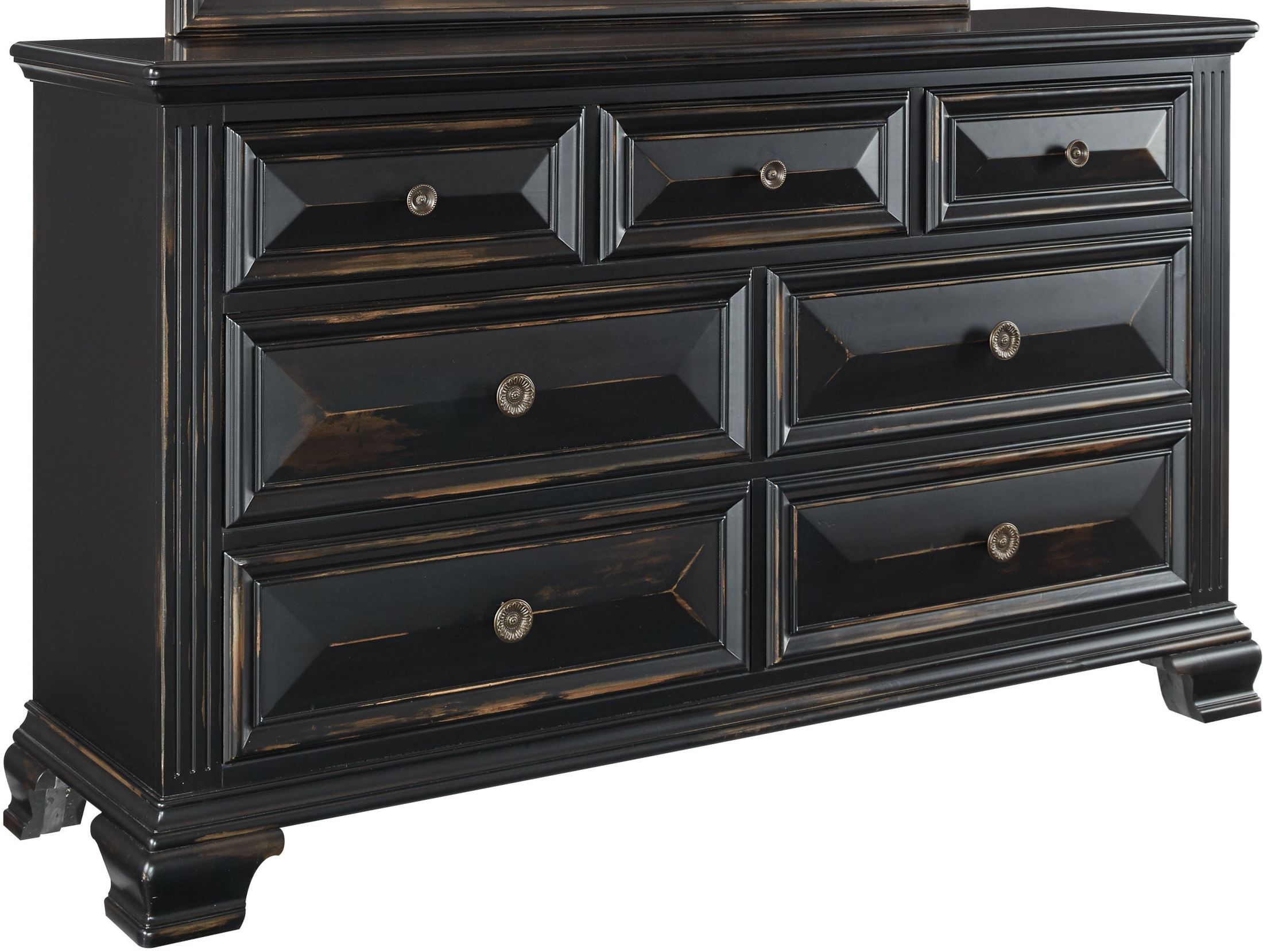 Passages Vintage Black 6 Drawers Dresser 1stopbedrooms