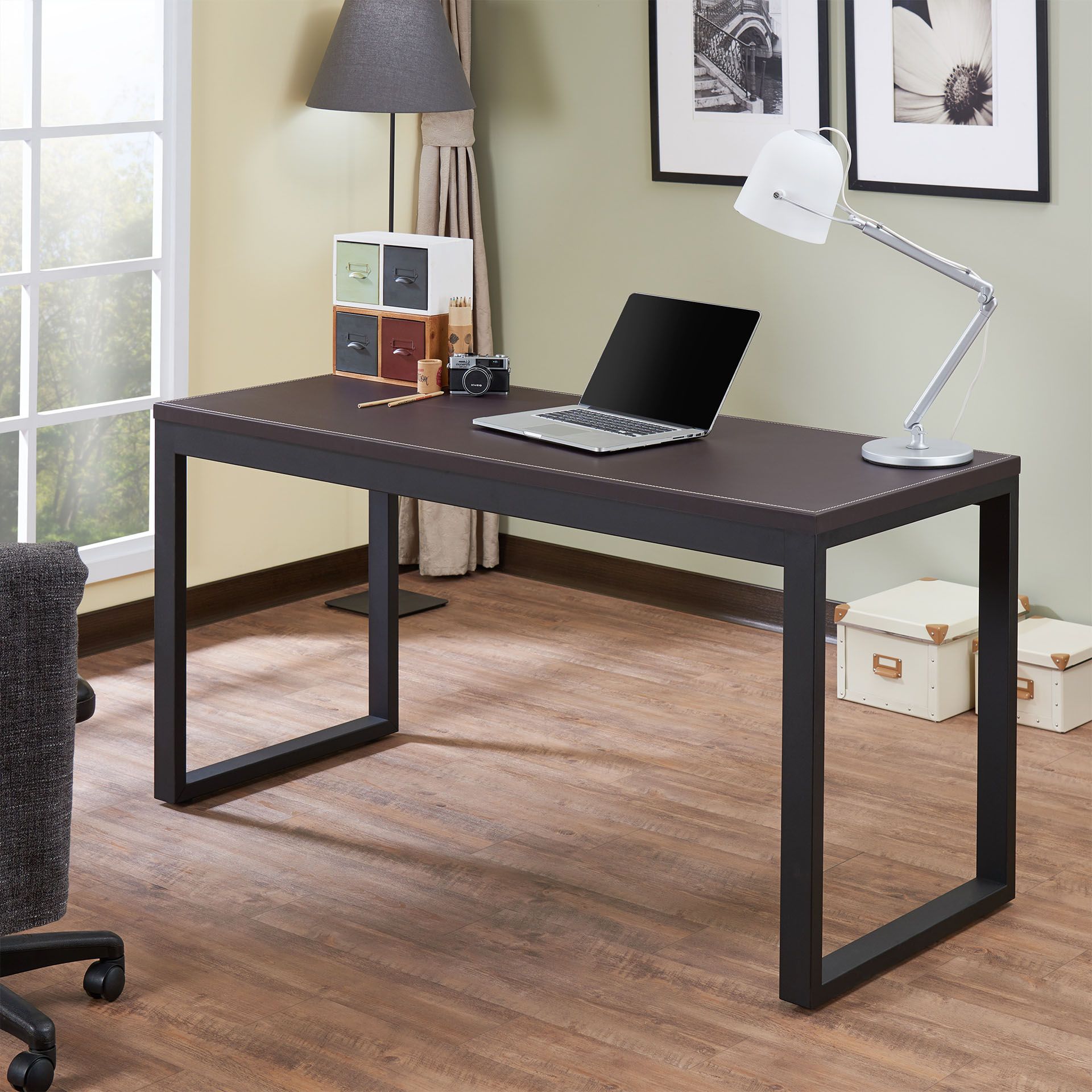 Sara I Espresso Sandy Black Desk 1stopbedrooms
