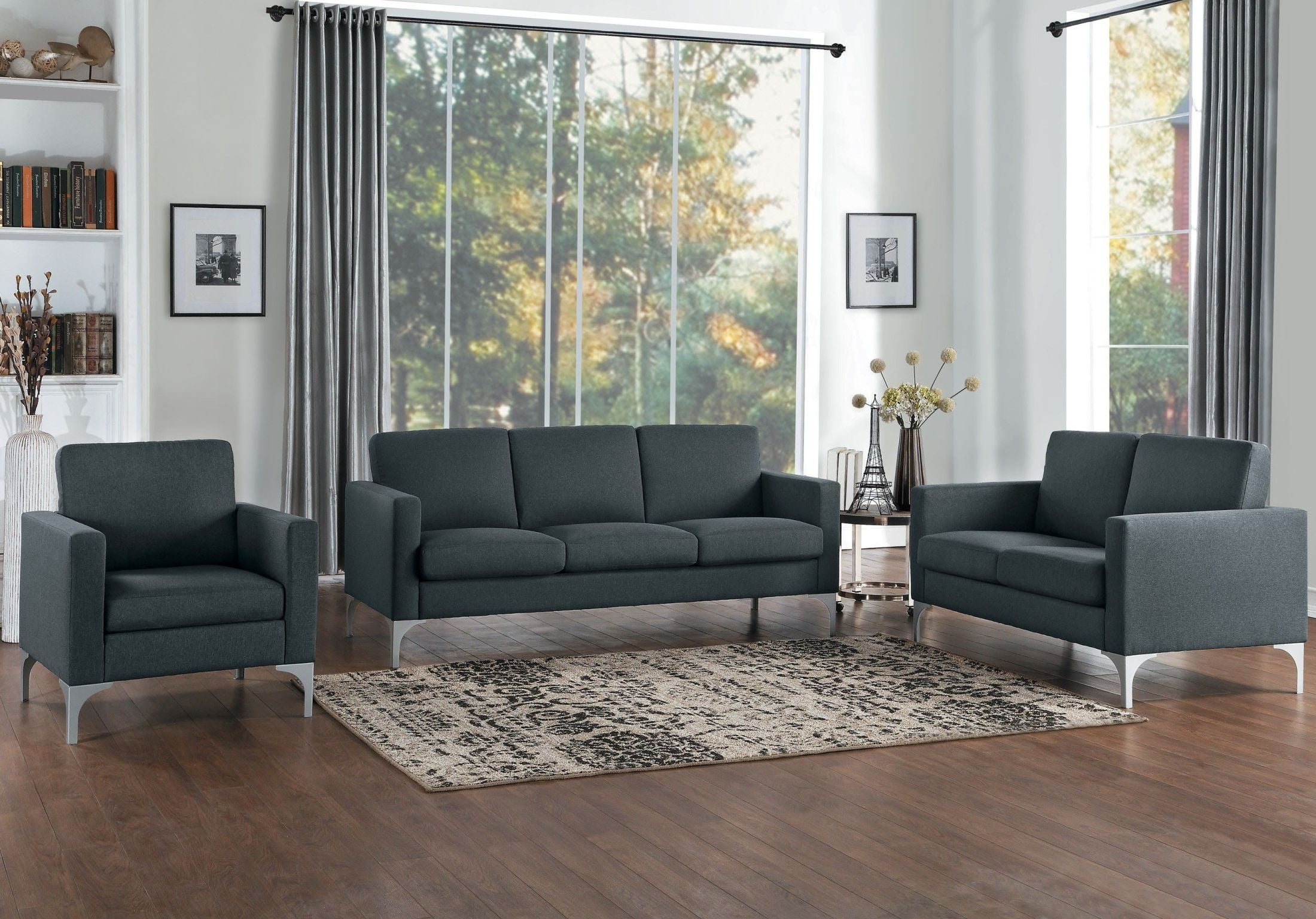 Soho Dark Gray Sofa 1stopbedrooms