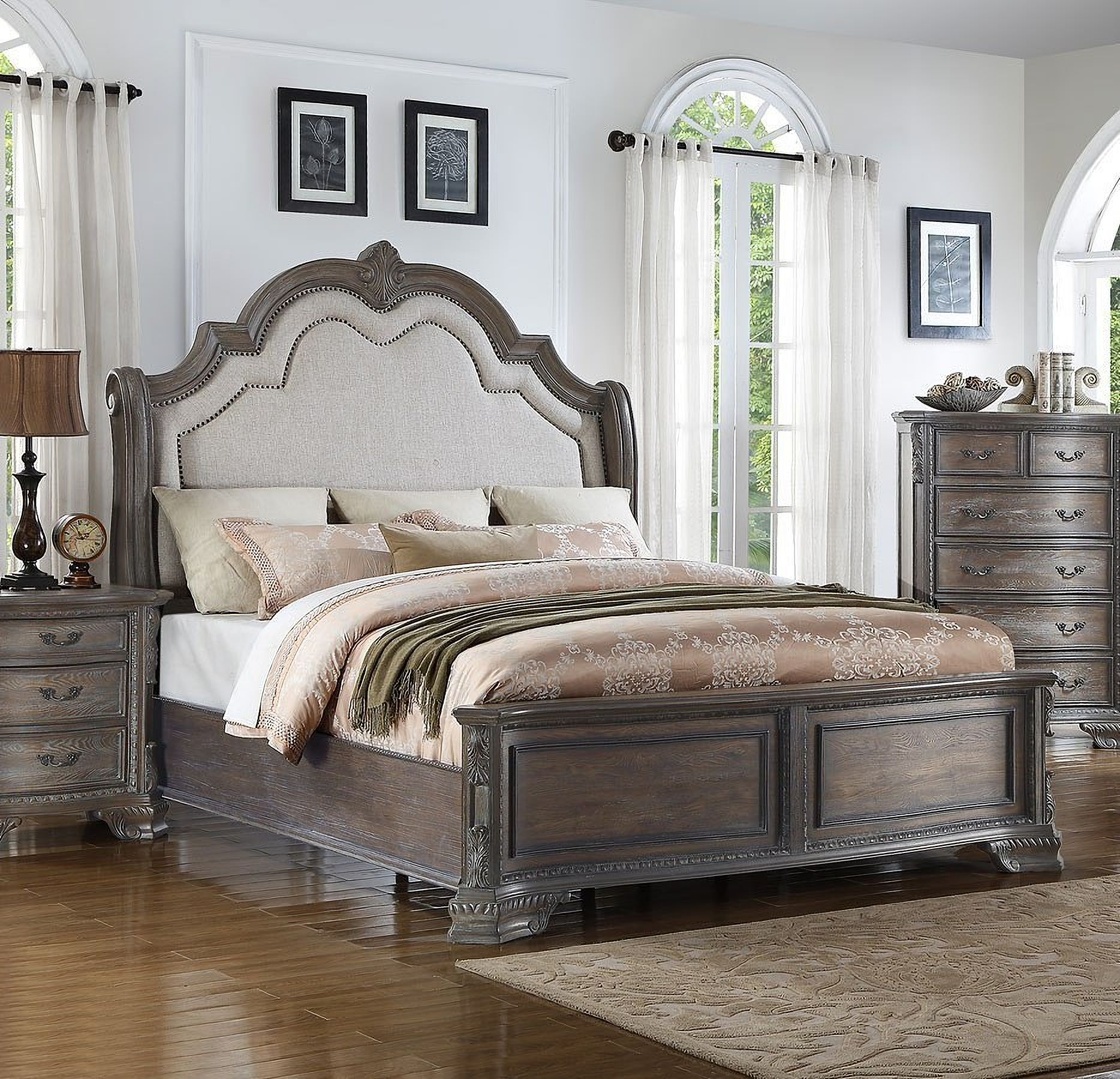 Sheffield Panel Bedroom Set Antique Grey 1stopbedrooms
