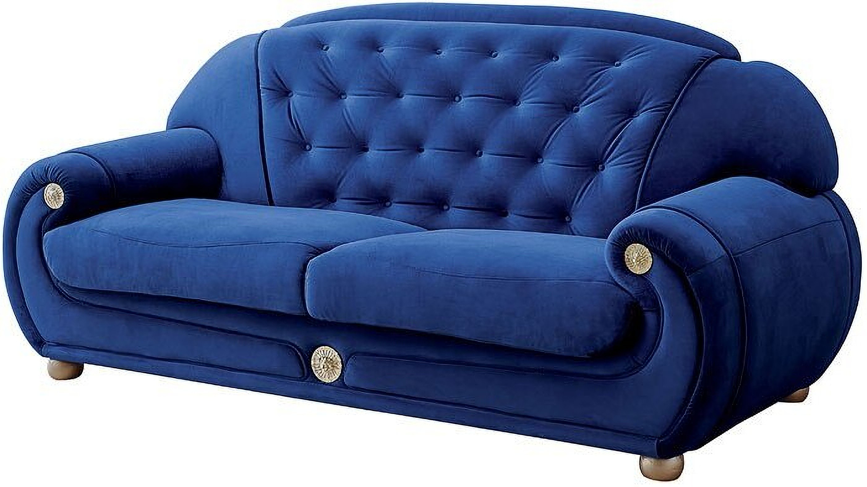 Giza Living Room Set Dark Blue, Dark Blue Leather Sofa Set