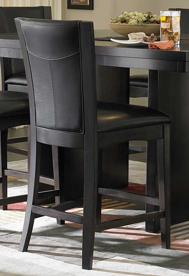 Daisy Black Counter Height Chair Set of 2 - 1StopBedrooms.