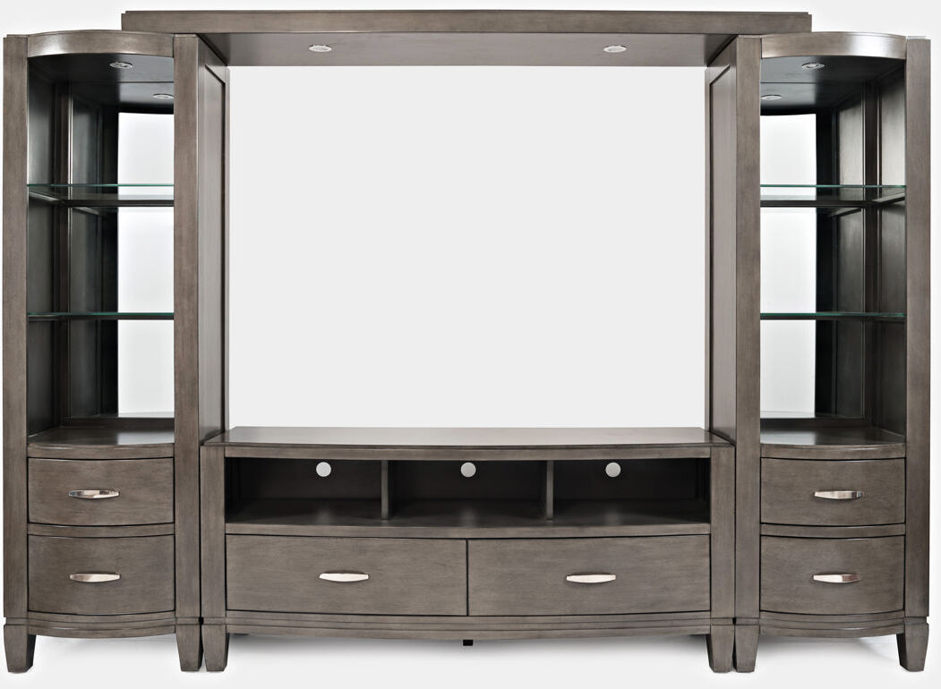 Jofran Furniture Scarsdale Entertainment Wall With 70 Inch Media
