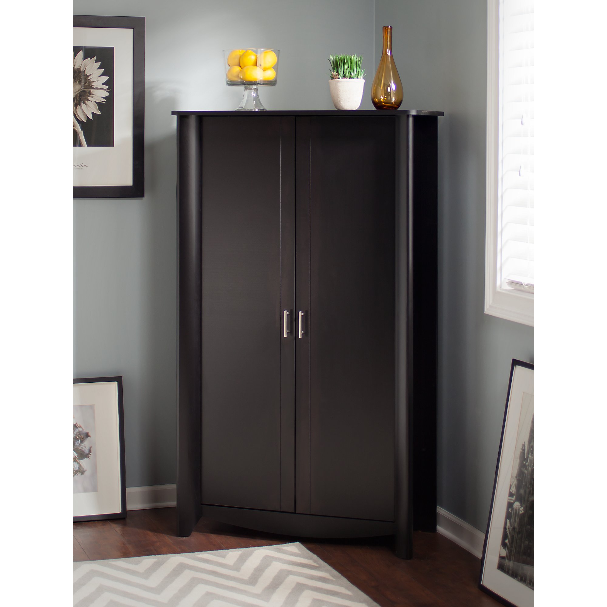 Bush Furniture Aero Tall Storage Cabinet with Doors in ...