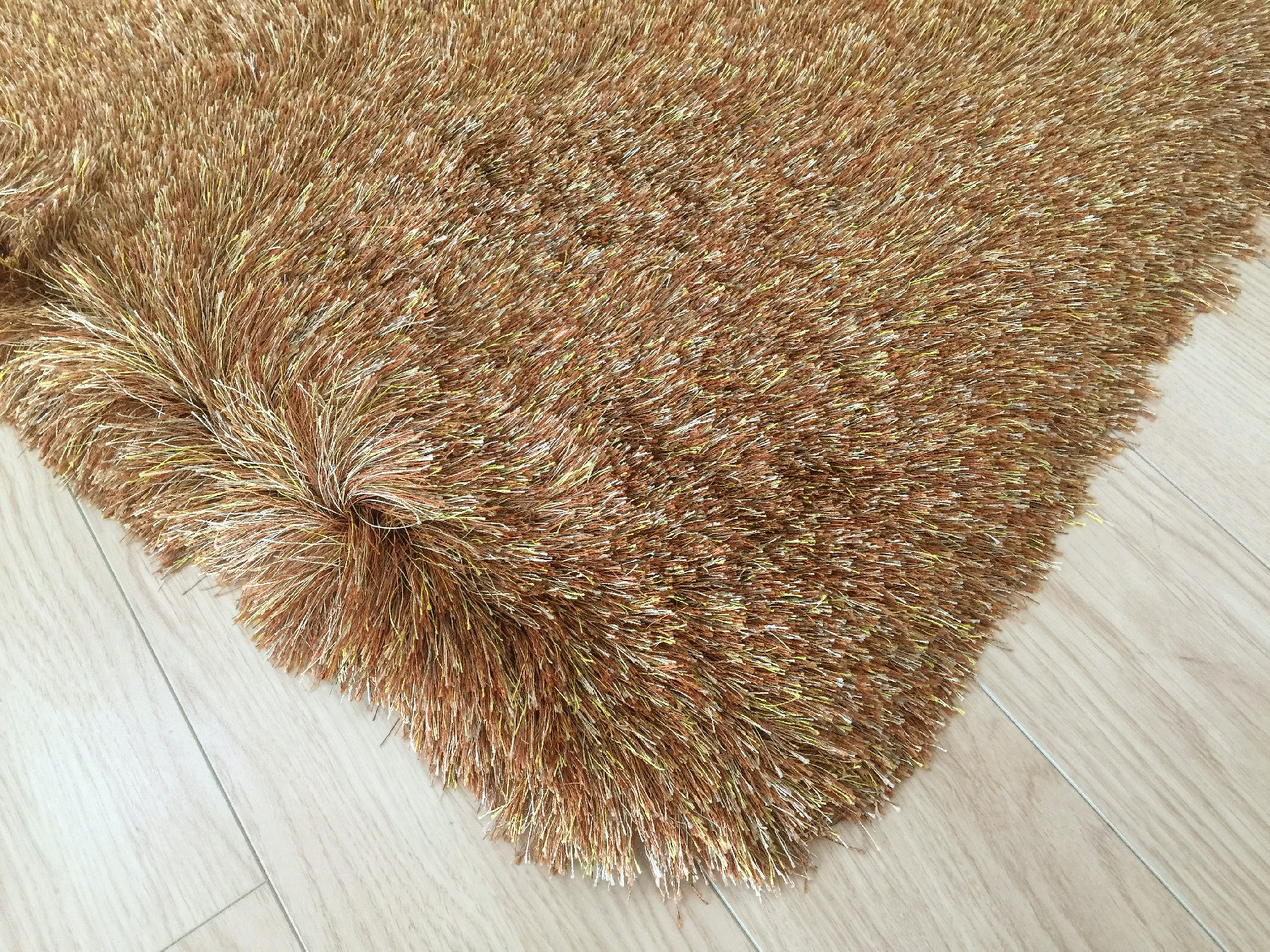 Fancy Gold Shaggy Area Rug 8 X 11 1StopBedrooms.
