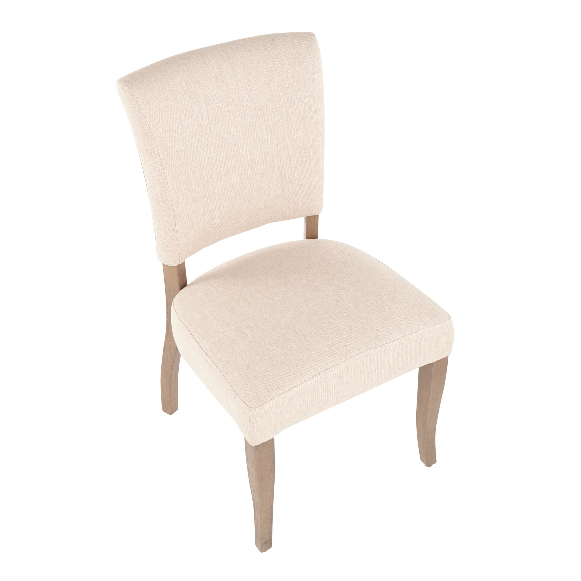 Rita Dining Chair In Ash Brown Wooden Legs And Beige Fabric Set Of 2 1stopbedrooms
