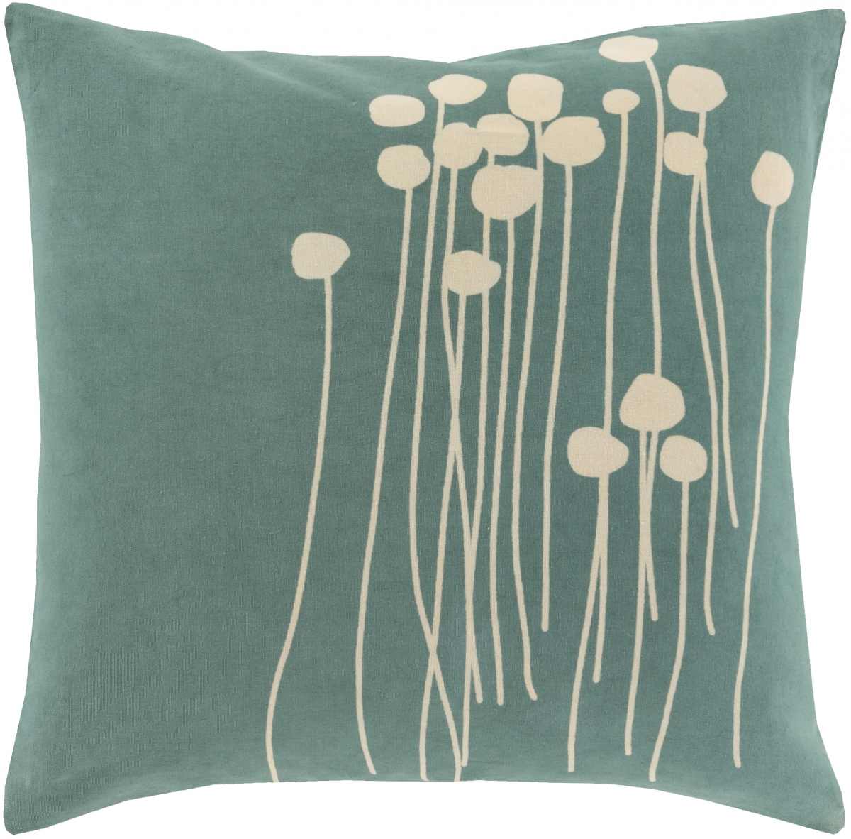 Surya Abo Teal Cream Pillow Cover 20x20 1stopbedrooms