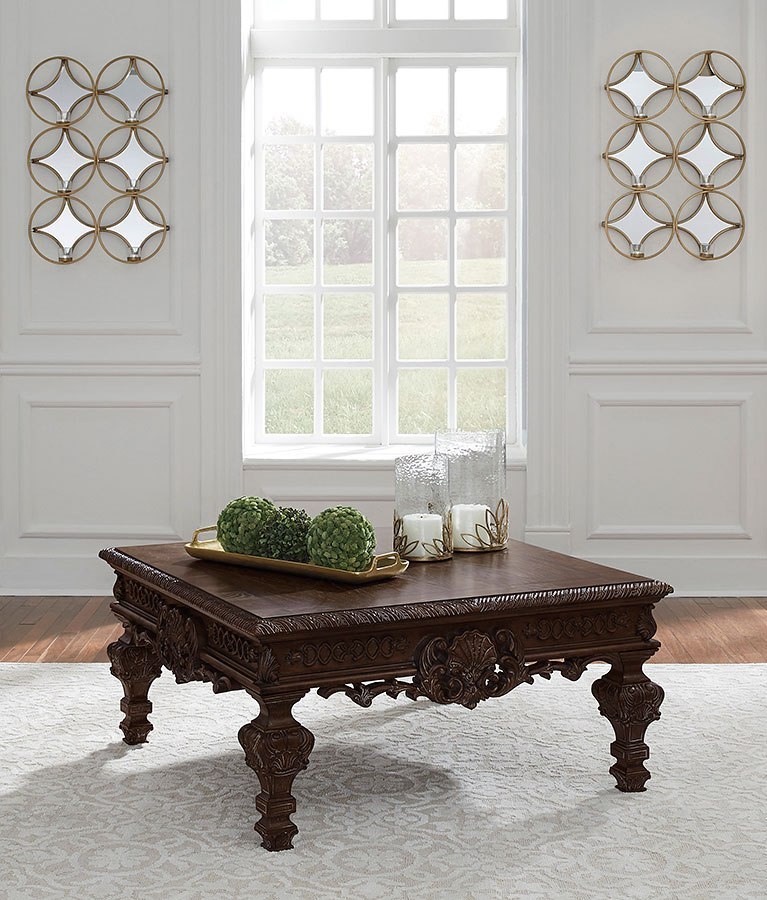 Brynhurst Reddish Brown Coffee Table 1stopbedrooms