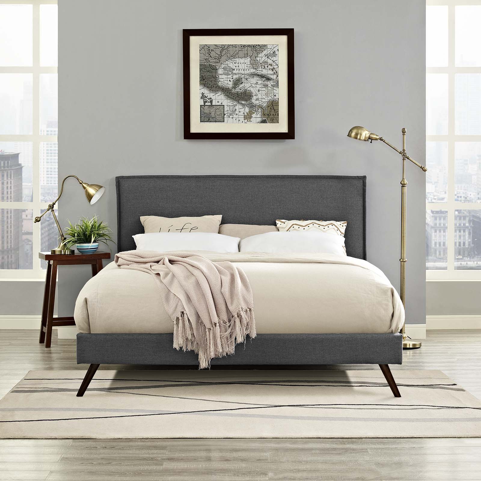 round platform bed